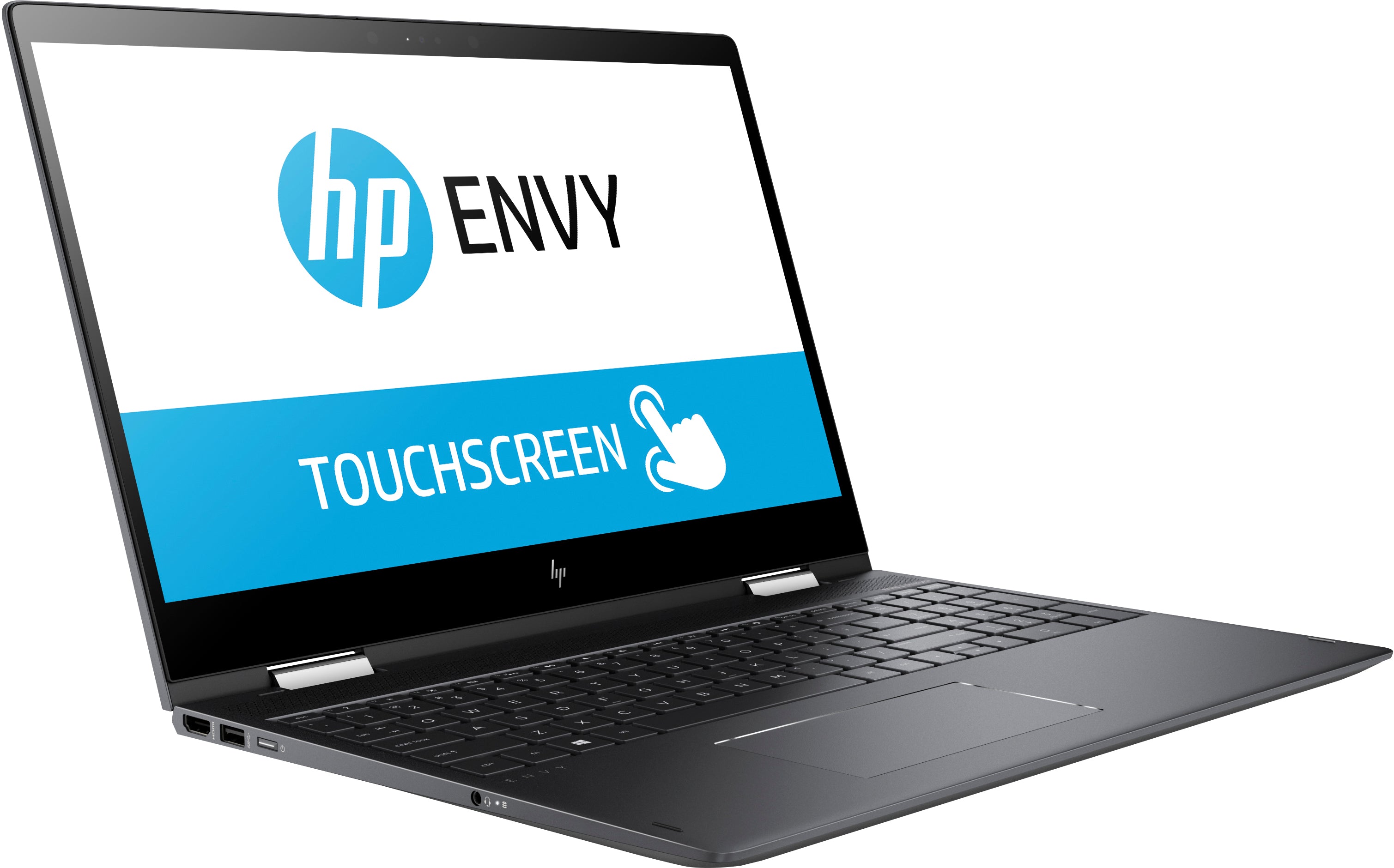 HP Envy x360 15-bq210nr Convertible Notebook, 15.6" FHD (Touchscreen) Display, AMD Ryzen 5, 2.00GHz, 8GB RAM, 256GB SSD, Windows 10 Home 64-Bit, Dark Ash Silver- 4YU05UA#ABA (Certified Refurbished)