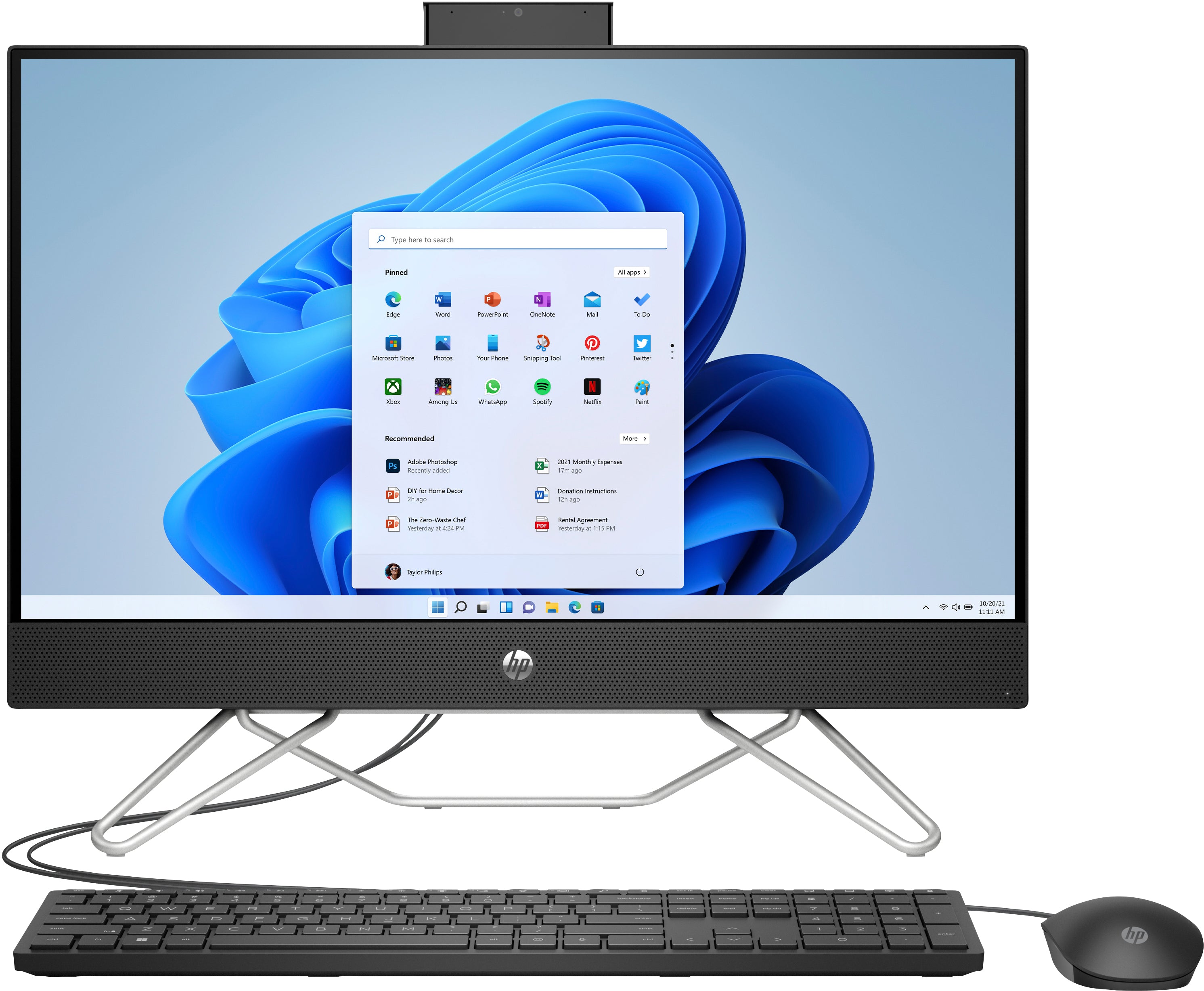 HP 24-cb1017c 23.8" FHD All-in-One PC, Intel i5-1235U, 1.30GHz, 8GB RAM, 512GB SSD, Win11H - 577D8AA#ABA (Certified Refurbished)