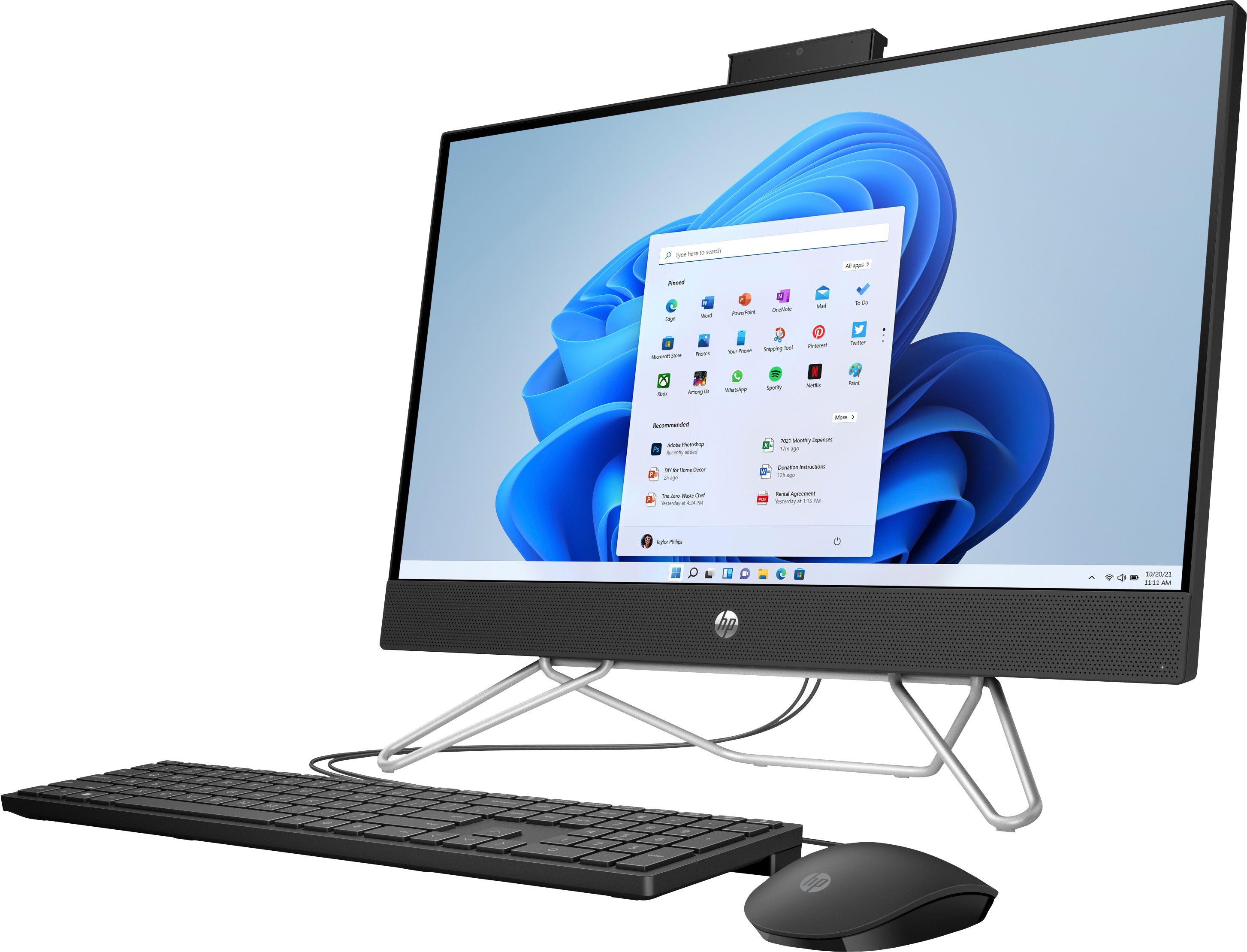 HP 24-cb1017c 23.8" FHD All-in-One PC, Intel i5-1235U, 1.30GHz, 8GB RAM, 512GB SSD, Win11H - 577D8AA#ABA (Certified Refurbished)