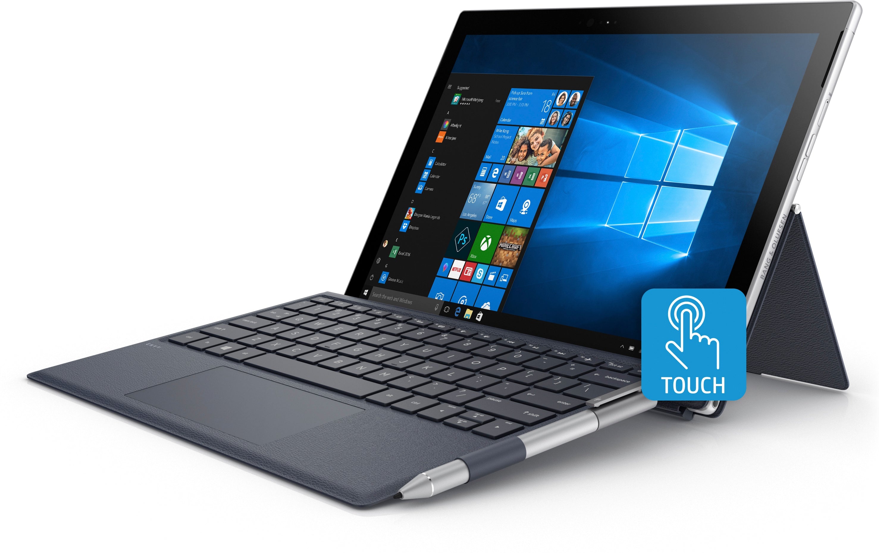 HP ENVY x2 Detachable 12-e068ms 12.3" WUXGA+ (Touch) Tablet, Snapdragon 835, 2.20GHz, 4GB RAM, 128GB SSD, W10H S - 5AZ47UA#ABA (Certified Refurbished)