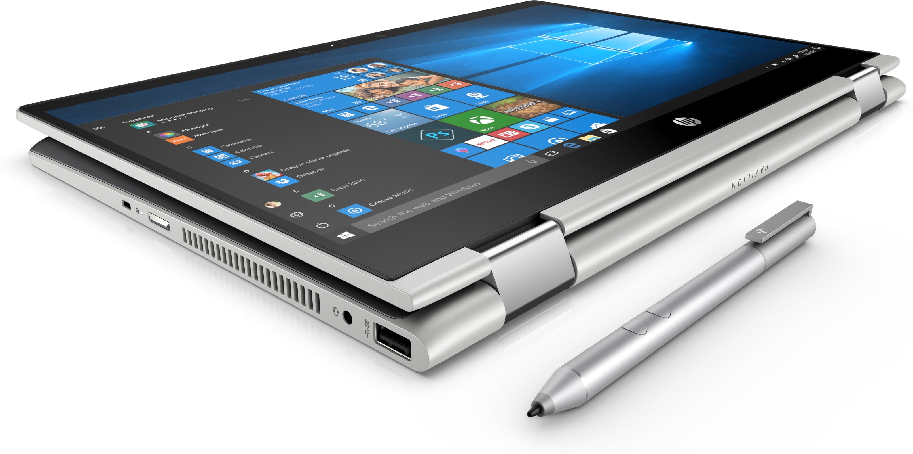 HP Pavilion X360 14m-cd0006dx Convertible Touchscreen Notebook 14" HD, Intel Core i3, 2.20GHz, 8GB RAM, 128GB SSD, Windows 10 Home 64-Bit- 5BM74UA#ABA