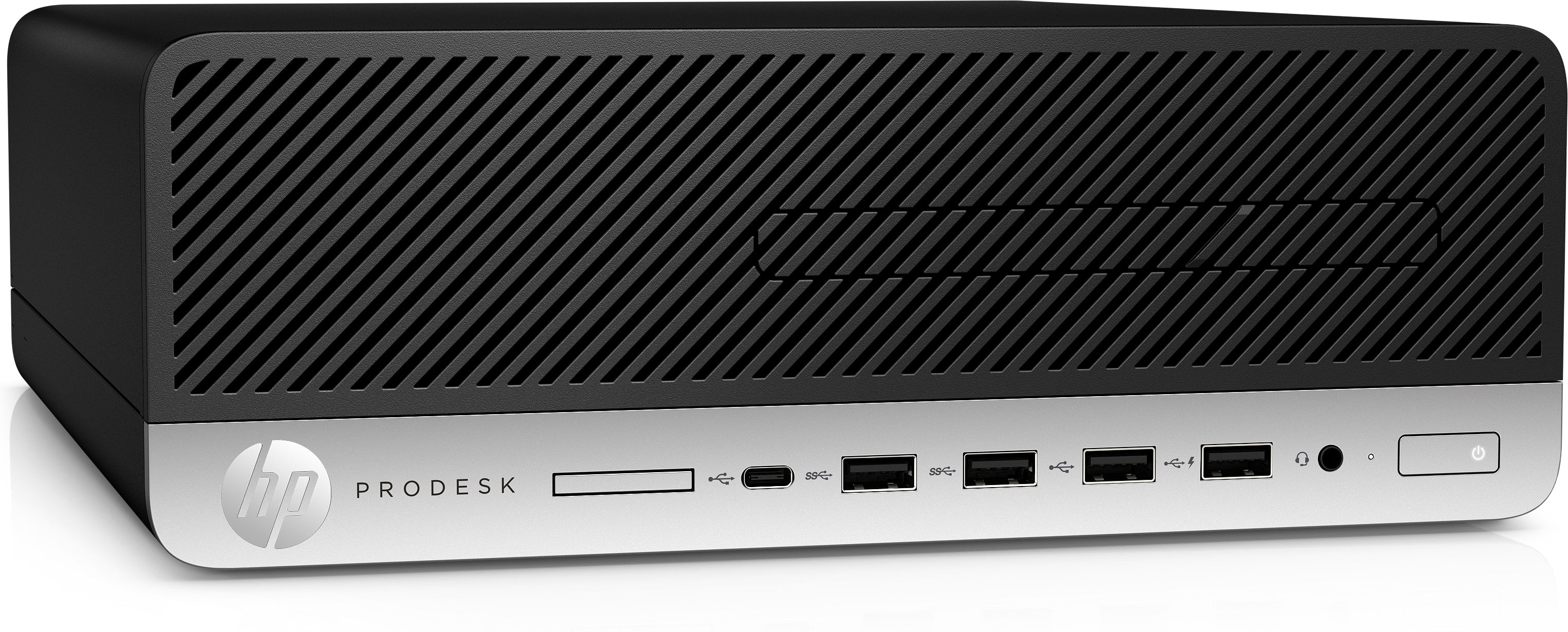 HP ProDesk 600-G4 SFF Desktop PC, Intel i3-8100, 3.60GHz, 8GB RAM, 128GB SSD, Windows 10 Pro 64-Bit - 5TU25US#ABA
