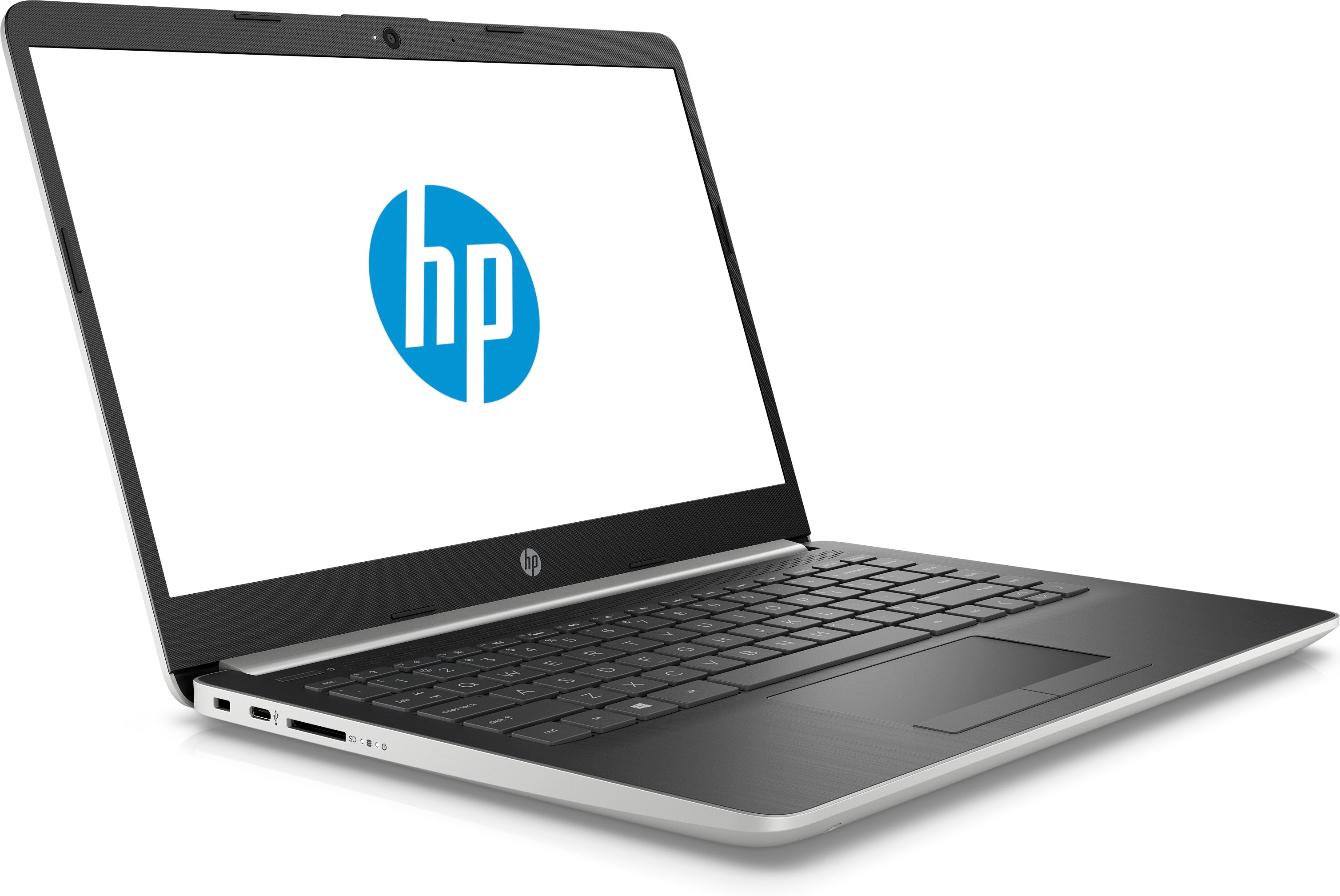 HP 14-df0013cl 14" FHD (Non-Touch) Notebook, Intel Pentium Silver N5000, 1.10GHz, 4GB RAM, 64GB eMMC, Windows 10 Home in S mode + Office 365 Personal 1-Year - 5DD32UA#ABA