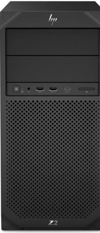 HP Z2-G4 Tower Workstation, Intel Xeon E-2244G, 3.80GHz, 16GB RAM, 1TB HDD, Win10P - 7ZE44UT#ABA