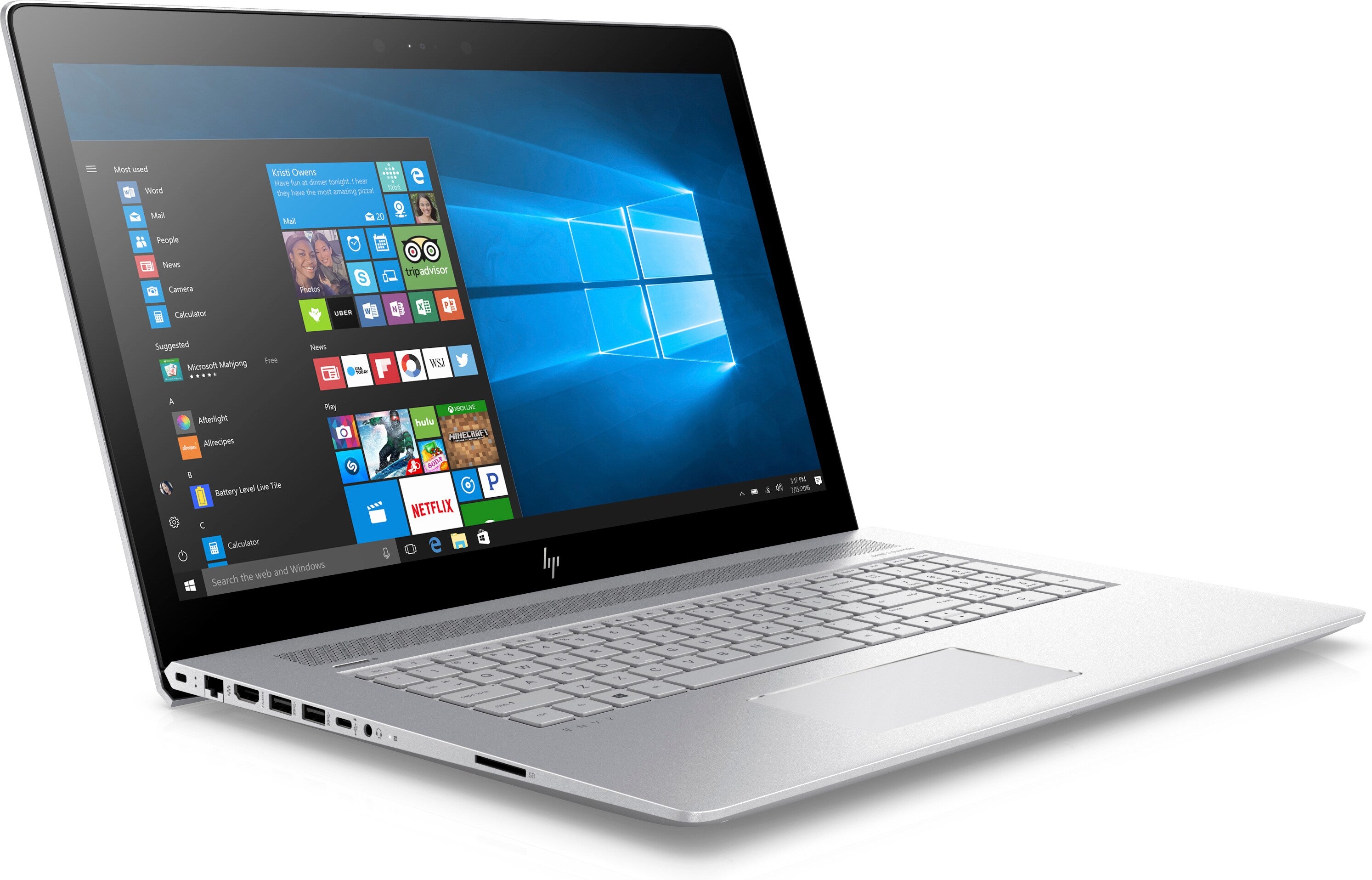 HP Envy 17-ae120nr 17.3" FHD(Touch)Notebook, Intel:i7-8550U, 1.80GHz,12GB RAM,1TB HDD,128GB SSD,W10H-7FT32UA#ABA(Certified Refurbished)