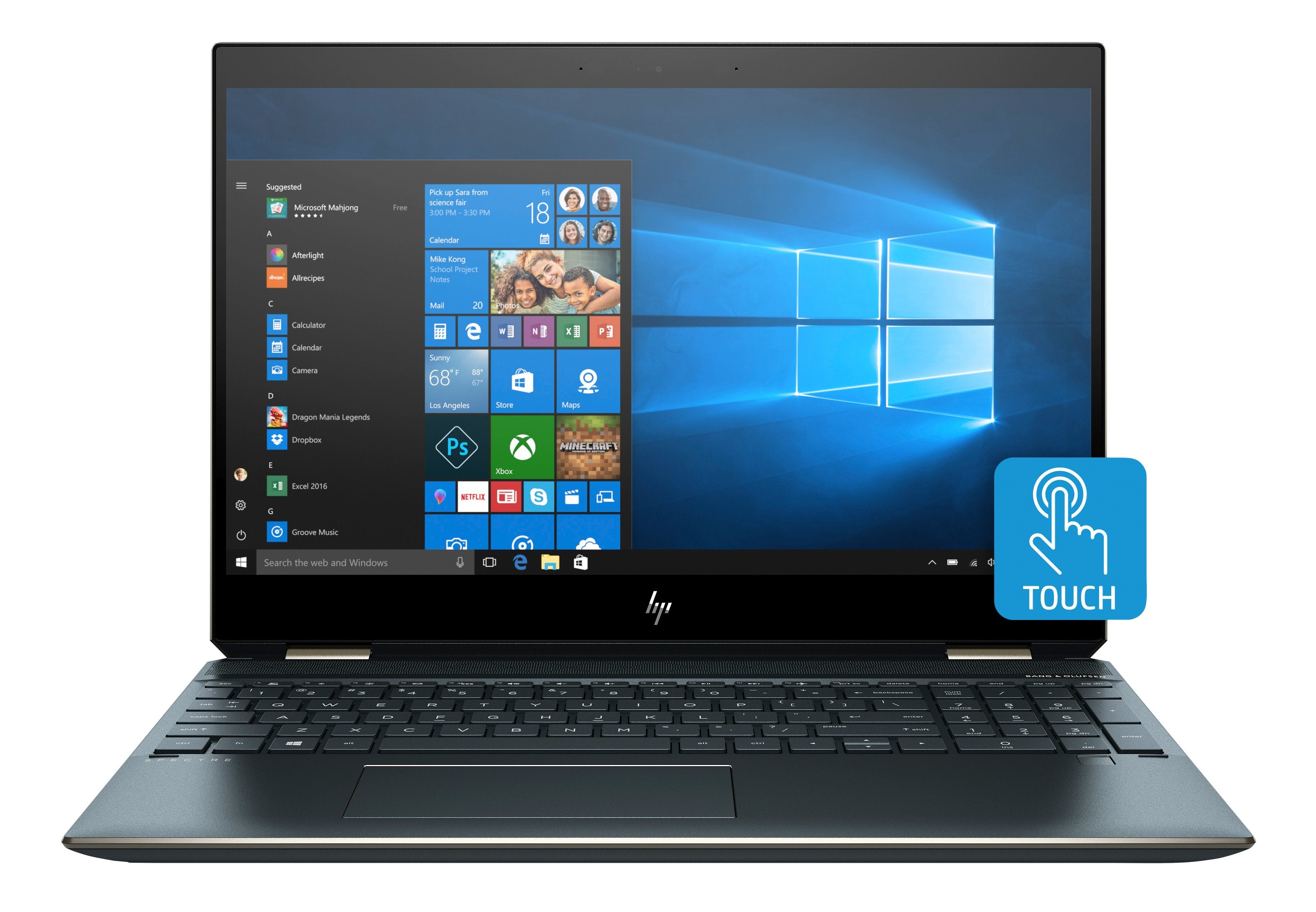 HP Spectre x360 15-df0068nr 15.6" 4K UHD (Touchscreen) Convertible Notebook, Intel Core i7-8565U, 1.80GHz, 16GB RAM, 256GB SSD, Windows 10 Home 64-Bit- 5GQ77UA#ABA (Certified Refurbished)