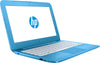 HP Stream 11-ah111wm 11.6" HD (Non-Touch) Netbook, Intel Celeron N4000, 1.10GHz, 4GB RAM, 32GB eMMC, Windows 10 S 64-Bit, Aqua Blue - 4AL61UA#ABA (Certified Refurbished)