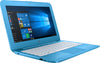 HP Stream 11-ah111wm 11.6" HD (Non-Touch) Netbook, Intel Celeron N4000, 1.10GHz, 4GB RAM, 32GB eMMC, Windows 10 S 64-Bit, Aqua Blue - 4AL61UA#ABA (Certified Refurbished)