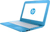 HP Stream 11-ah110nr 11.6" HD (Non-Touch) Netbook, Intel Celeron N4000, 1.10GHz, 4GB RAM, 32GB eMMC, Windows 10 S 64-Bit, Aqua Blue - 4FA43UA#ABA