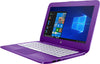 HP Stream 11-ah020nr 11.6" HD (Non-Touch) Notebook, Intel Celeron N3060, 1.60GHz, 4GB RAM, 32GB eMMC, Windows 10 Home in S mode - 5MP94UA#ABA