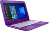HP Stream 11-ah020nr 11.6" HD (Non-Touch) Notebook, Intel Celeron N3060, 1.60GHz, 4GB RAM, 32GB eMMC, Windows 10 Home in S mode - 5MP94UA#ABA