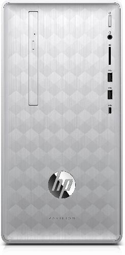 HP Pavilion 590-p0177c Mini Tower Desktop PC, Intel i7-9700, 3.0GHz, 16GB RAM, 1TB HDD, 128GB SSD, Windows 10 Home 64-Bit - 5QA51AA#ABA (Certified Refurbished)