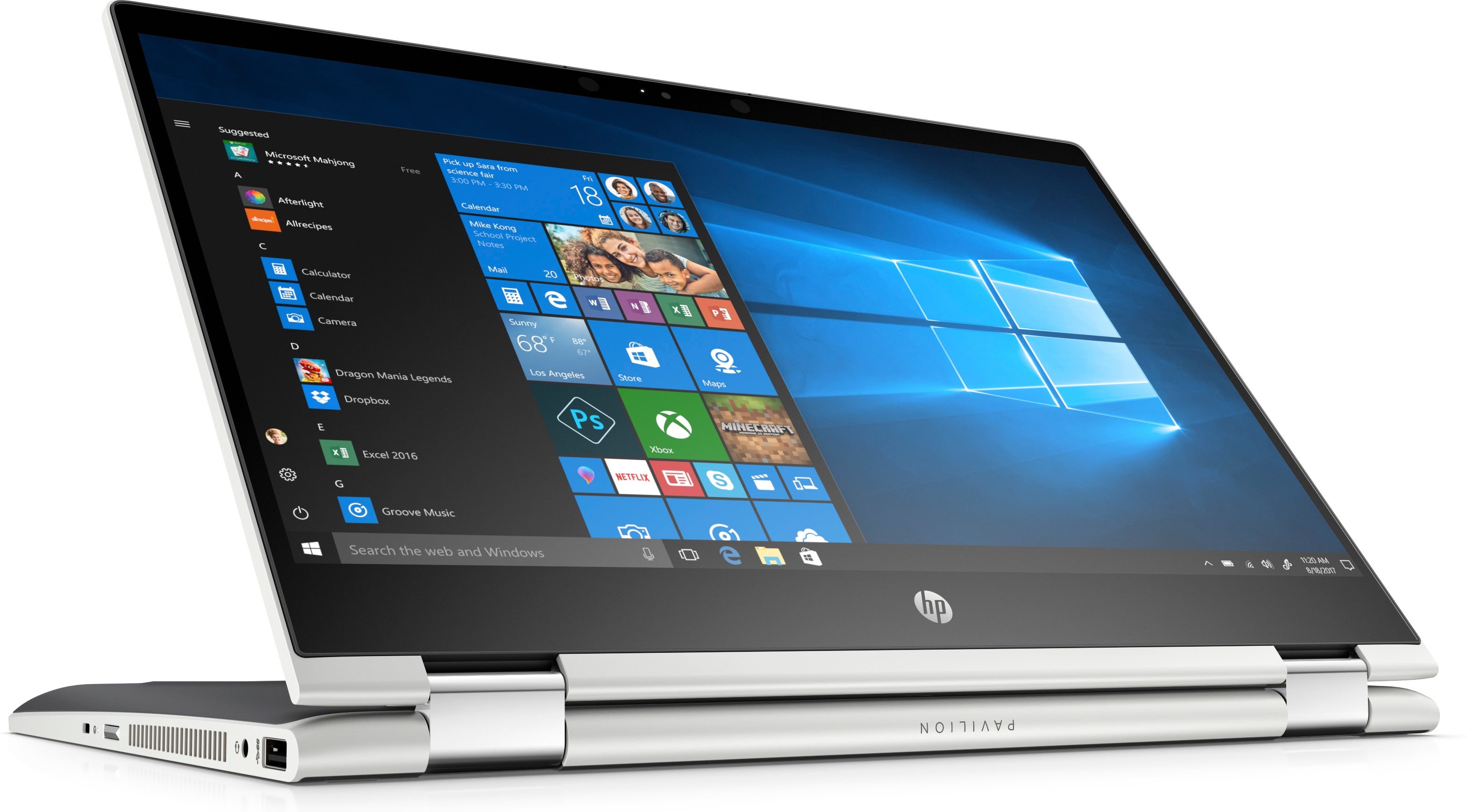 HP Pavilion x360 14-cd1010nr 14" HD (Touchscreen) Convertible Notebook, Intel Core i5-8265U, 1.60GHz, 8GB RAM, 256GB SSD, Windows 10 Home 64-Bit - 5TS83UA#ABA (Certified Refurbished)