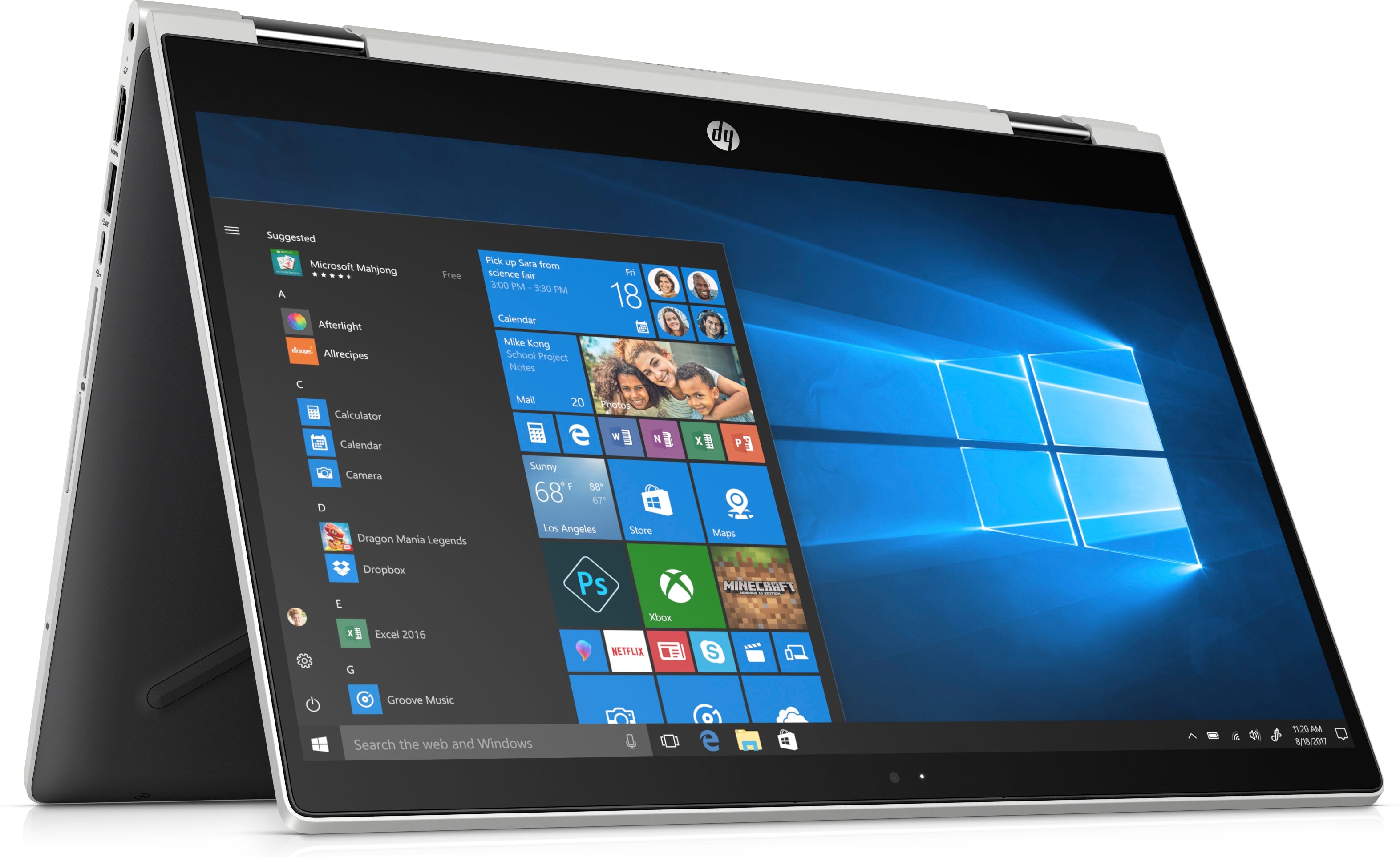 HP Pavilion x360 14-cd1010nr 14" HD (Touchscreen) Convertible Notebook, Intel Core i5-8265U, 1.60GHz, 8GB RAM, 256GB SSD, Windows 10 Home 64-Bit - 5TS83UA#ABA (Certified Refurbished)