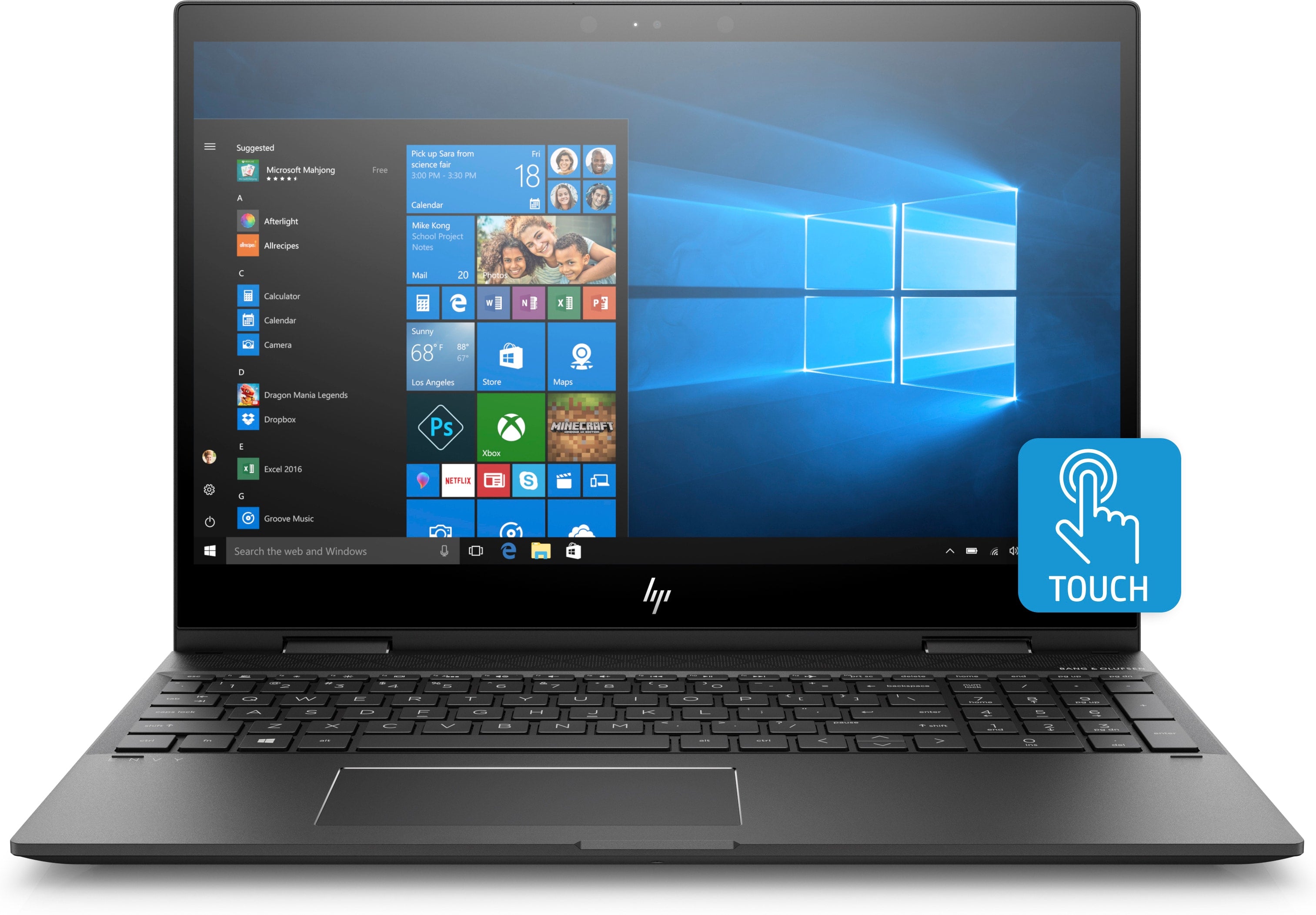 HP Envy x360 15-cp0010nr 15.6" FHD (Touchscreen) Convertible Notebook, AMD Ryzen 5-2500U, 2.00GHz, 8GB RAM, 256GB SSD, Windows 10 Home 64-Bit, Dark Ash Silver- 5TS85UA#ABA (Certified Refurbished)
