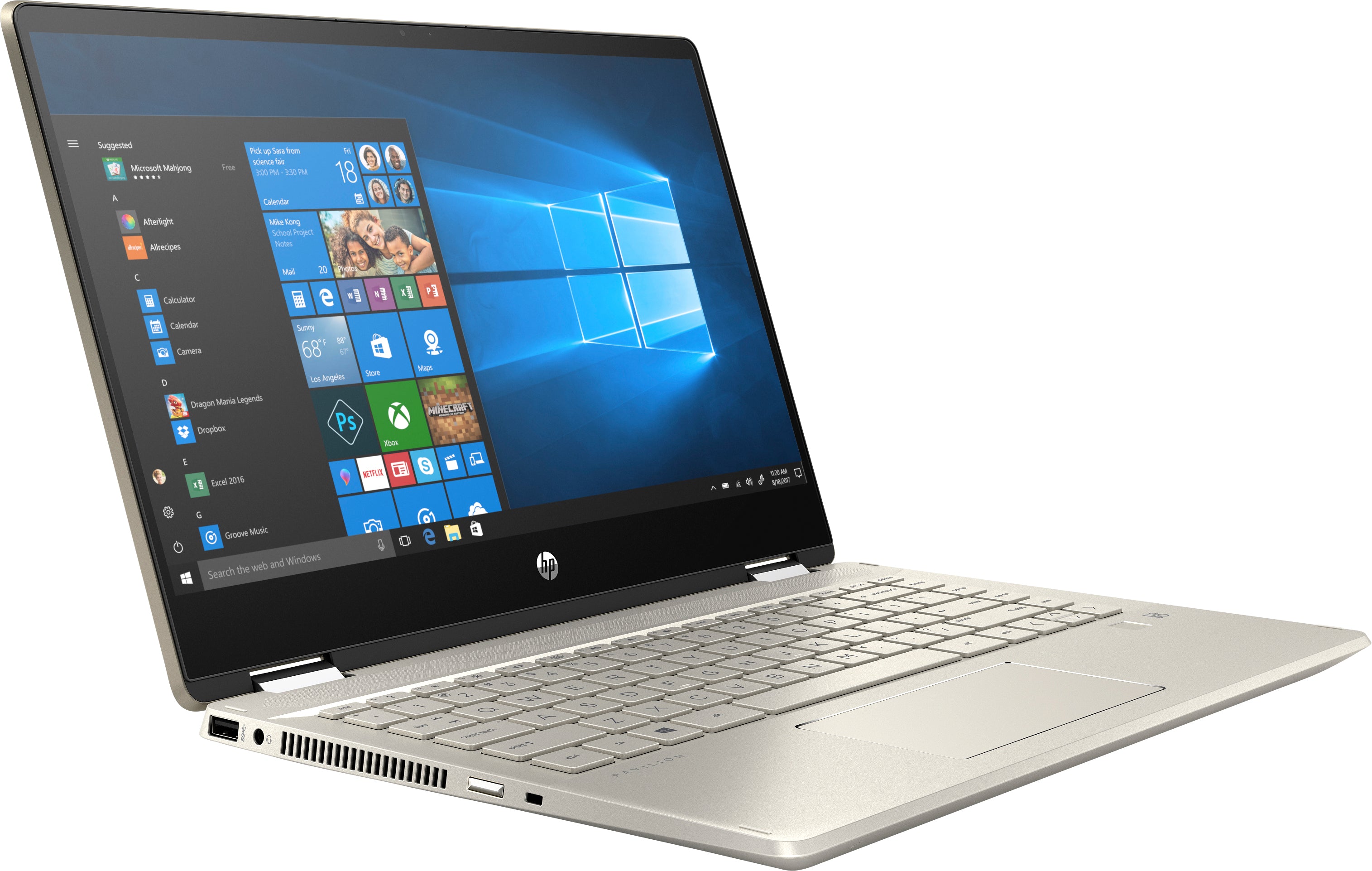 HP Pavilion x360 14m-dh0003dx 14" FHD (Touchscreen) Convertible Notebook, Intel Core i5-8265U, 1.60GHz, 8GB RAM, 128GB SSD, Windows 10 Home 64-Bit - 5UD81UA#ABA (Certified Refurbished)