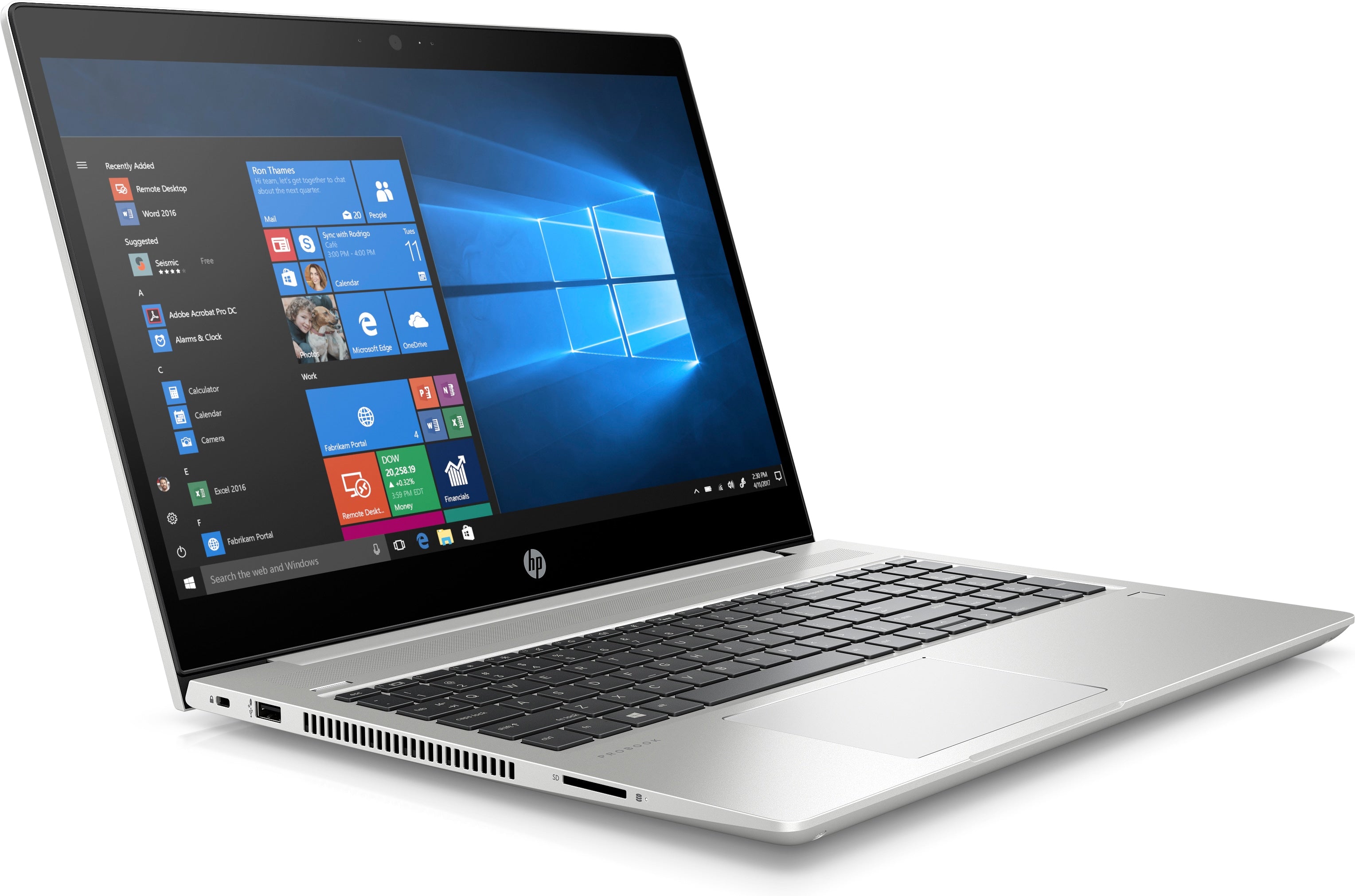 HP ProBook 450-G6 15.6" FHD (Non-Touch) Notebook PC, Intel i5-8265U, 1.60GHz, 8GB RAM, 256GB SSD, Windows 10 Pro 64-Bit - 5VC00UT#ABA (Certified Refurbished)