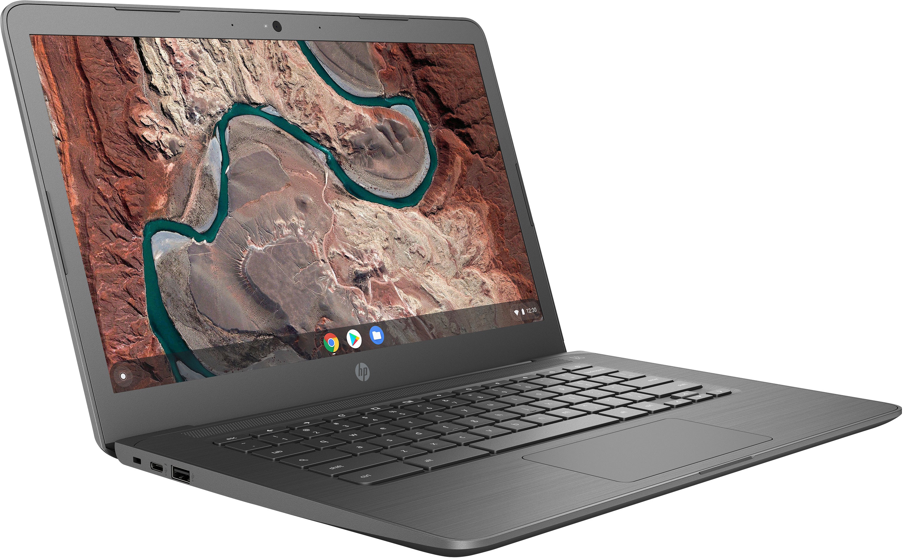 HP 14-db0060nr 14" HD (Touchscreen) Chromebook, AMD A4-9120, 1.60GHz, 4GB RAM, 32GB eMMC, Chrome OS - 5UY60UA#ABA