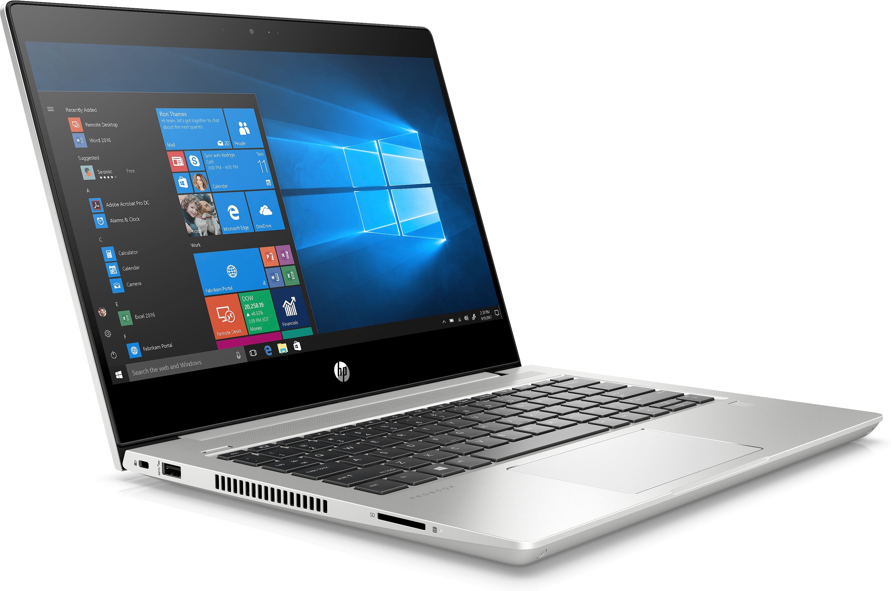 HP ProBook 430-G6 13.3" FHD (Non-Touch) Notebook PC, Intel i5-8265U, 1.60GHz, 4GB RAM, 128GB SSD, Windows 10 Pro 64-Bit - 5VD73UT#ABA