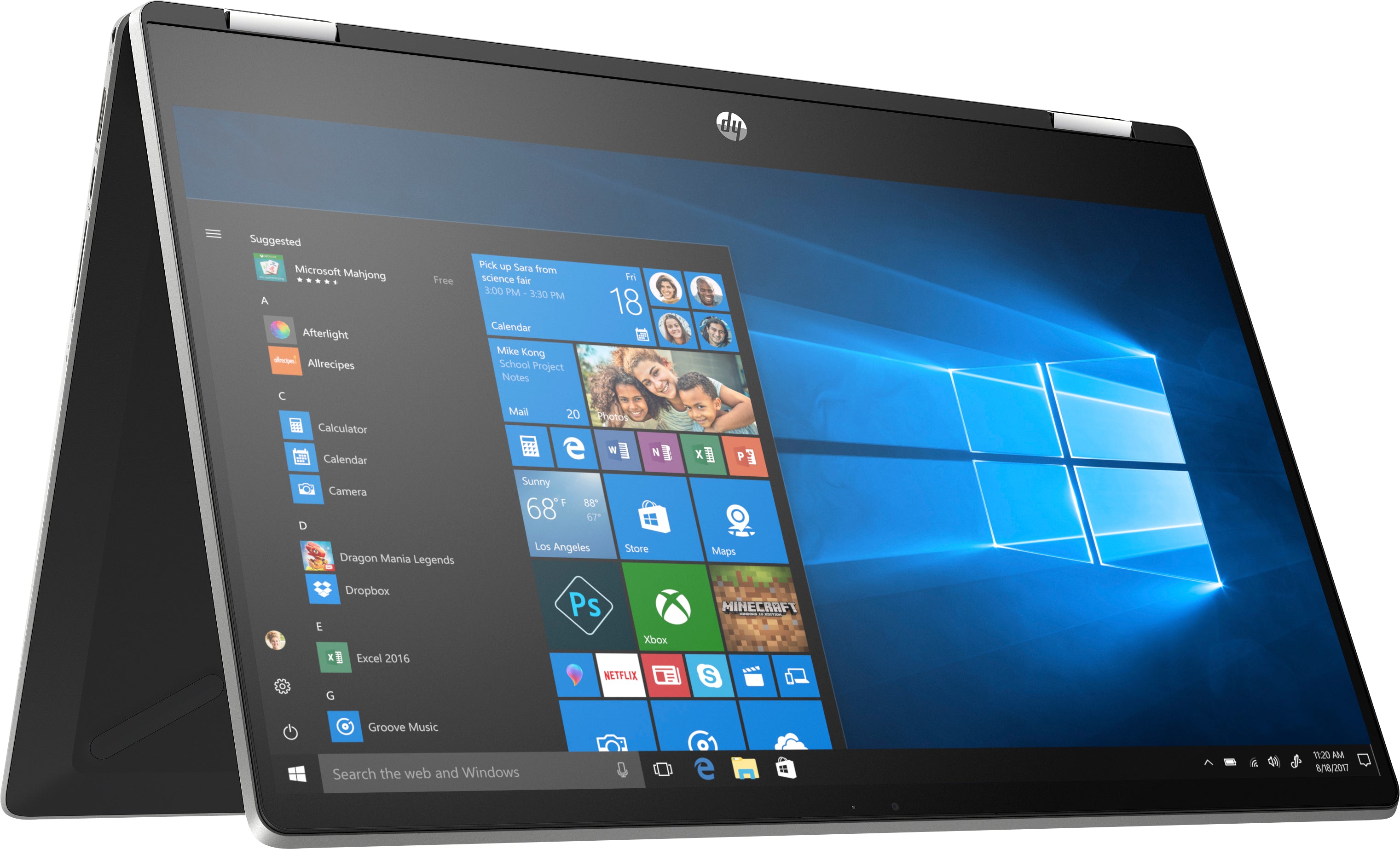 HP Pavilion x360 15-dq0095nr 15.6" HD (Touch) Convertible Notebook, Intel i3-8145U, 2.10GHz, 8 GB RAM, 1 TB HDD, Win10H - 6BM96UA#ABA (Certified Refurbished)