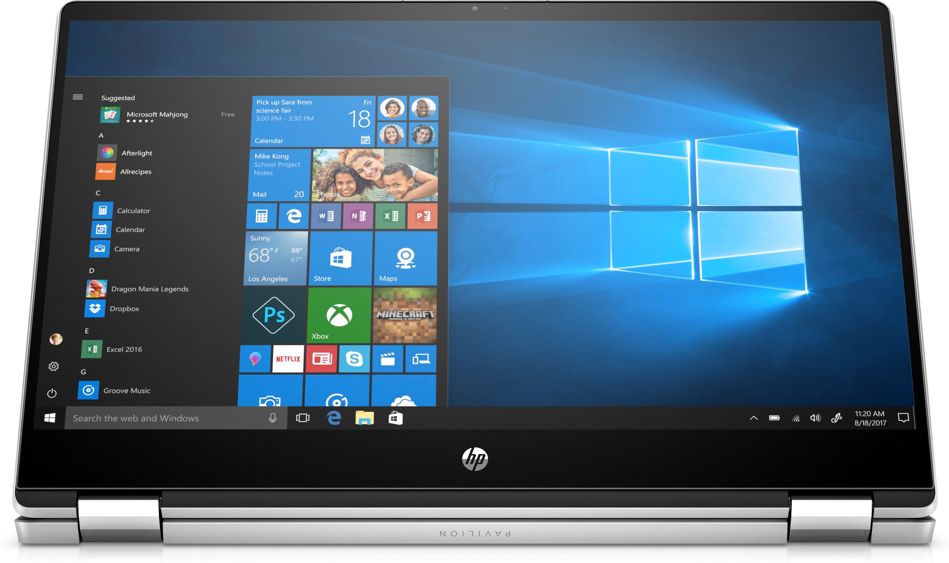 HP Pavilion x360 15-dq0095nr 15.6" HD (Touch) Convertible Notebook, Intel i3-8145U, 2.10GHz, 8 GB RAM, 1 TB HDD, Win10H - 6BM96UA#ABA (Certified Refurbished)