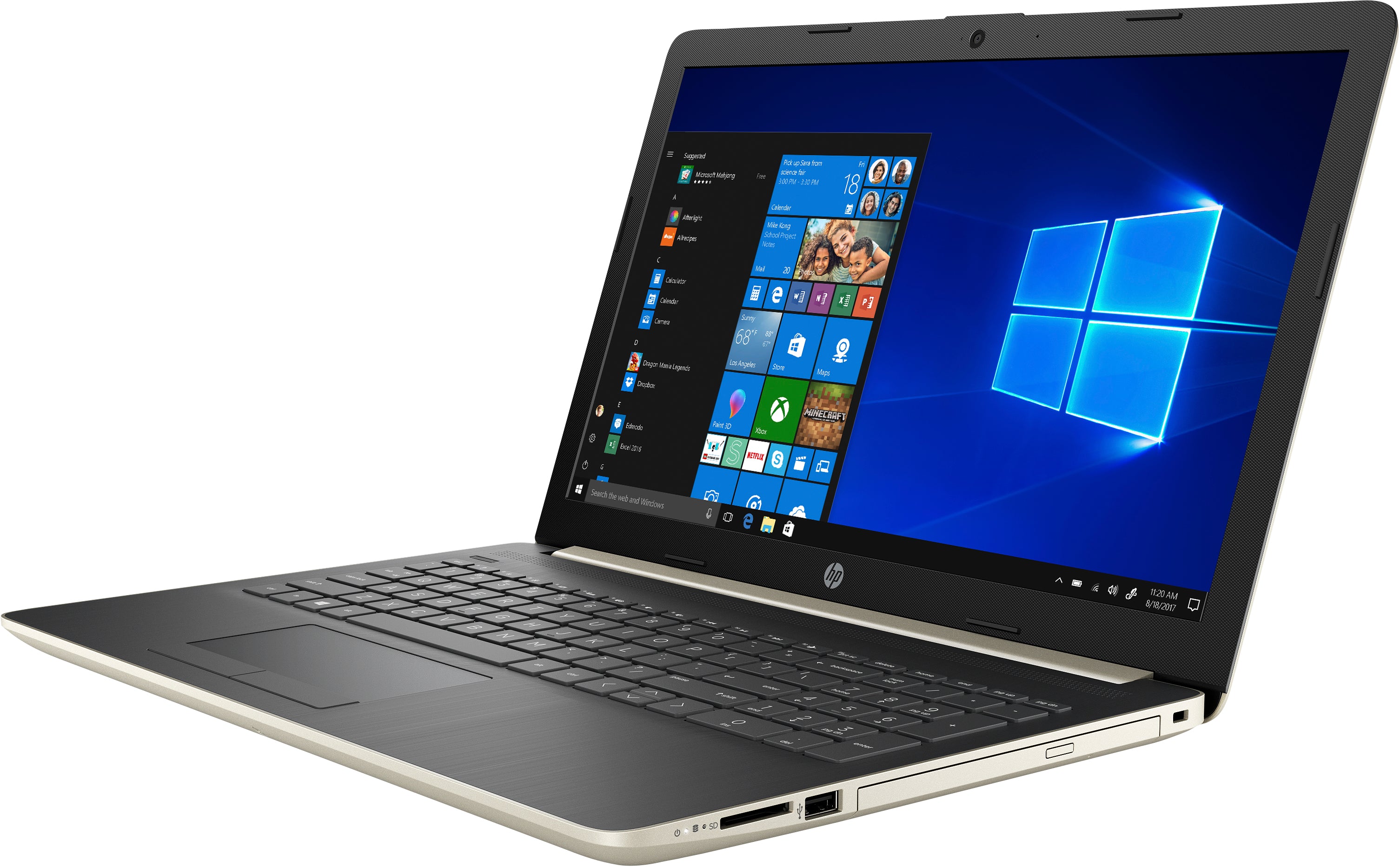 HP 15-db0048nr 15.6" HD (Non-Touch) Notebook, AMD A9-9425, 3.10GHz, 4GB RAM, 1TB SATA, Windows 10 Home 64-Bit - 5YH24UA#ABA