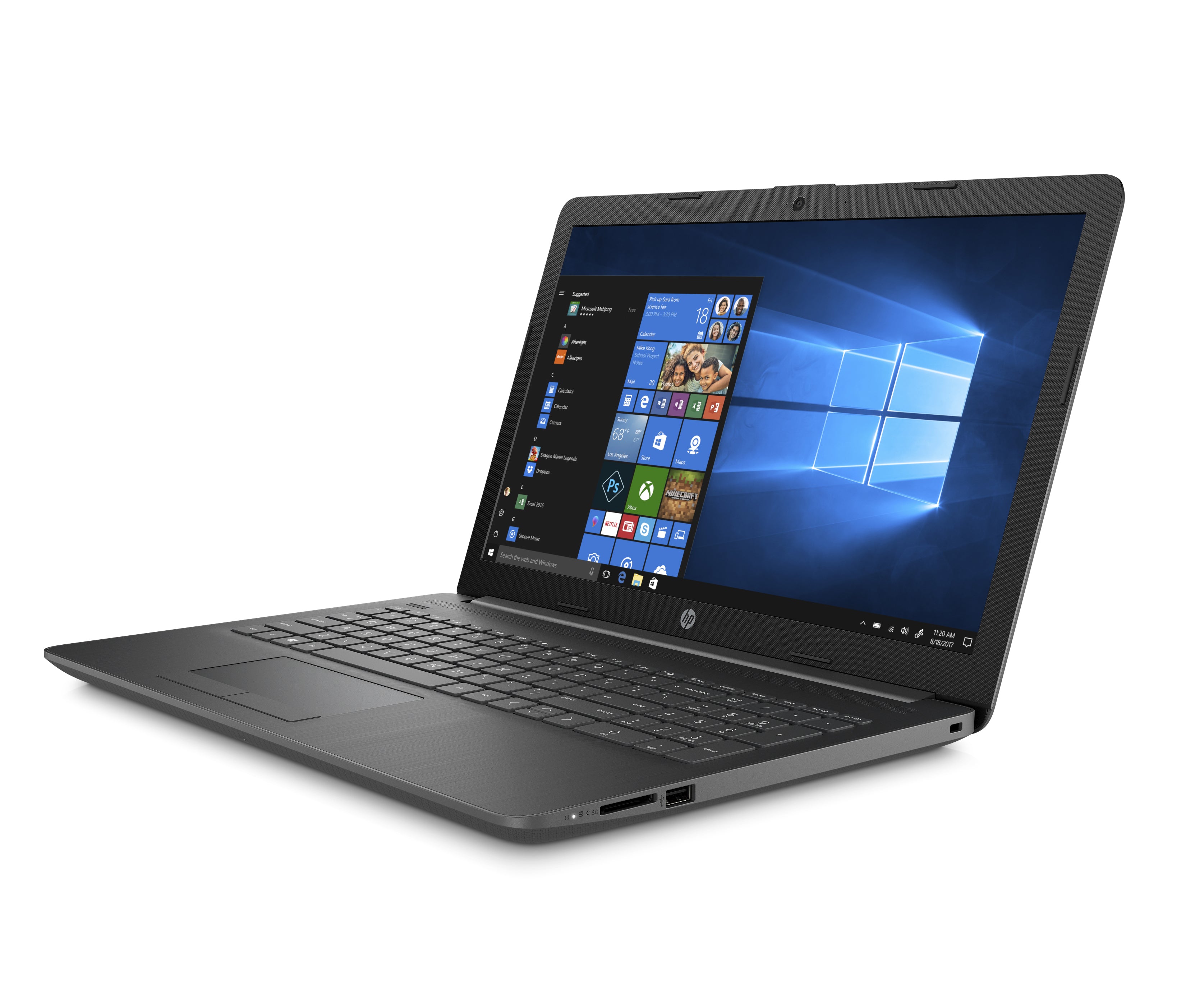 HP 17-ca0096nr 17.3" HD+ Notebook, AMD A9-9425, 3.10GHz, 8GB RAM, 1TB HDD, Win10H - 5YH50UA#ABA
