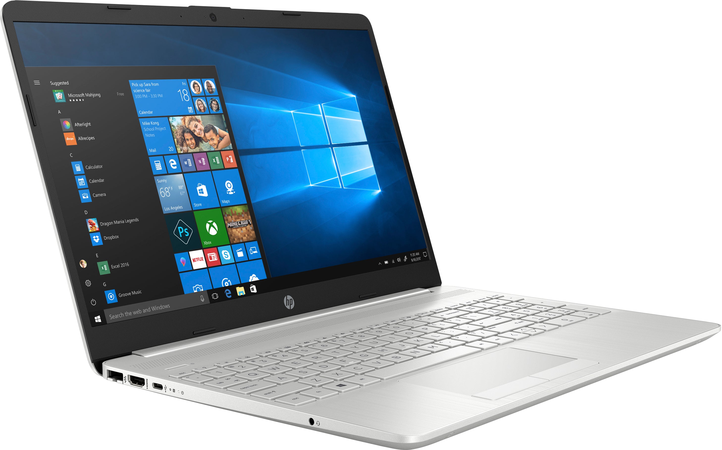 HP 15-dw0077nr 15.6" HD (Non-Touch) Notebook, Intel Core i5-8265U, 1.60GHz, 8GB RAM, 1TB HDD, Windows 10 Home 64-Bit - 5YZ60UA#ABA (Certified Refurbished)