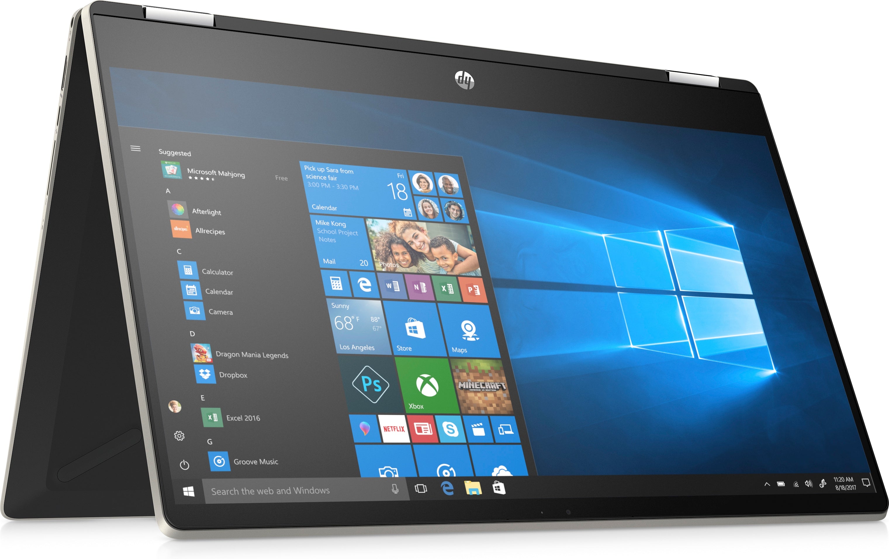 HP Pavilion x360 15-dq0076nr 15.6" FHD (Touchscreen) Convertible Notebook, Intel Core i3-8145U, 2.10GHz, 8 GB RAM, 1TB HDD, Windows 10 Home 64-Bit - 6BM93UA#ABA (Certified Refurbished)