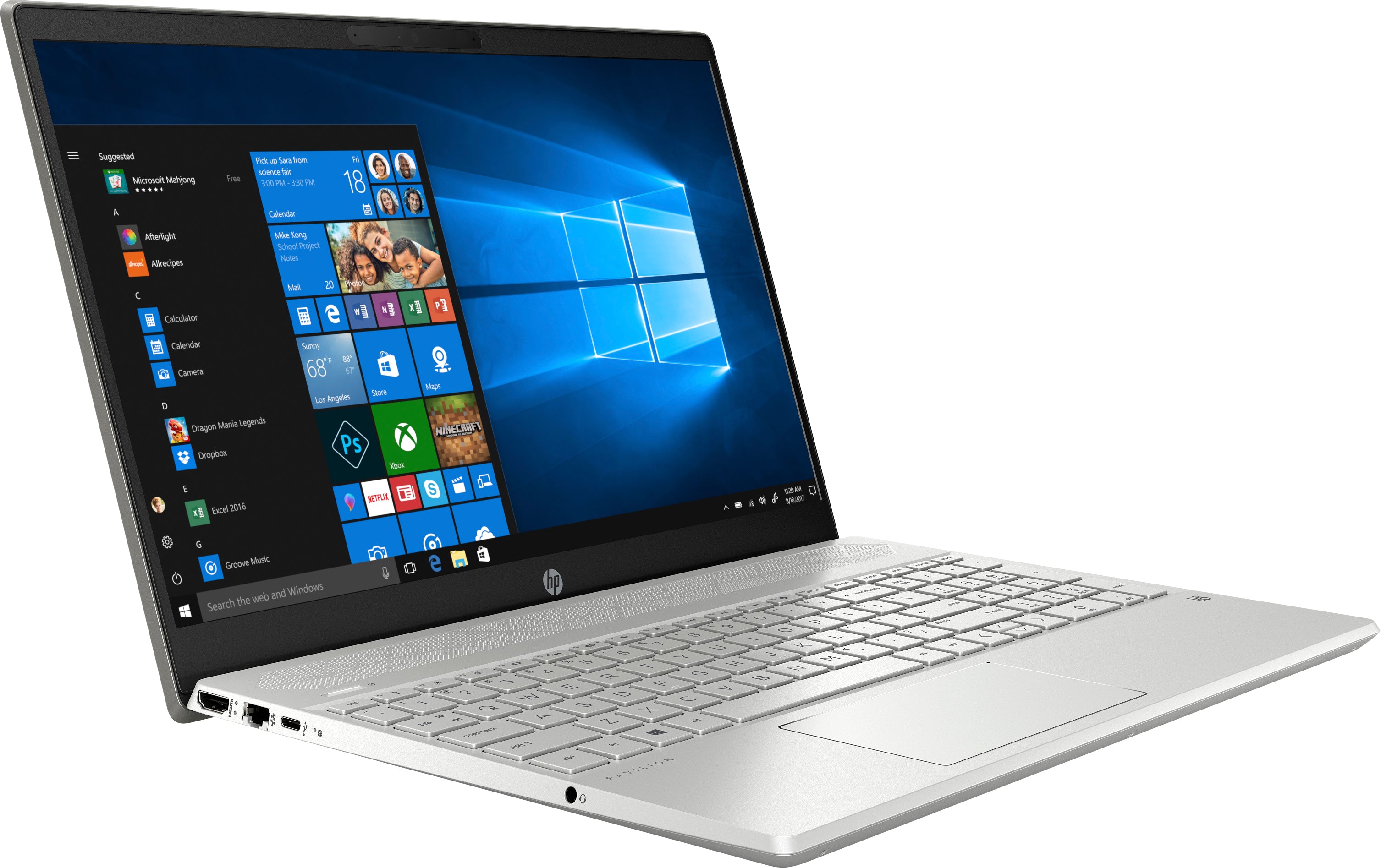 HP Pavilion 15-cs1053od 15.6" FHD (Non-Touch) Notebook, Intel Core i5-8265U, 1.60GHz, 8 GB RAM, 256GB SSD, Windows 10 Home 64-Bit - 6HF90UA#ABA (Certified Refurbished)