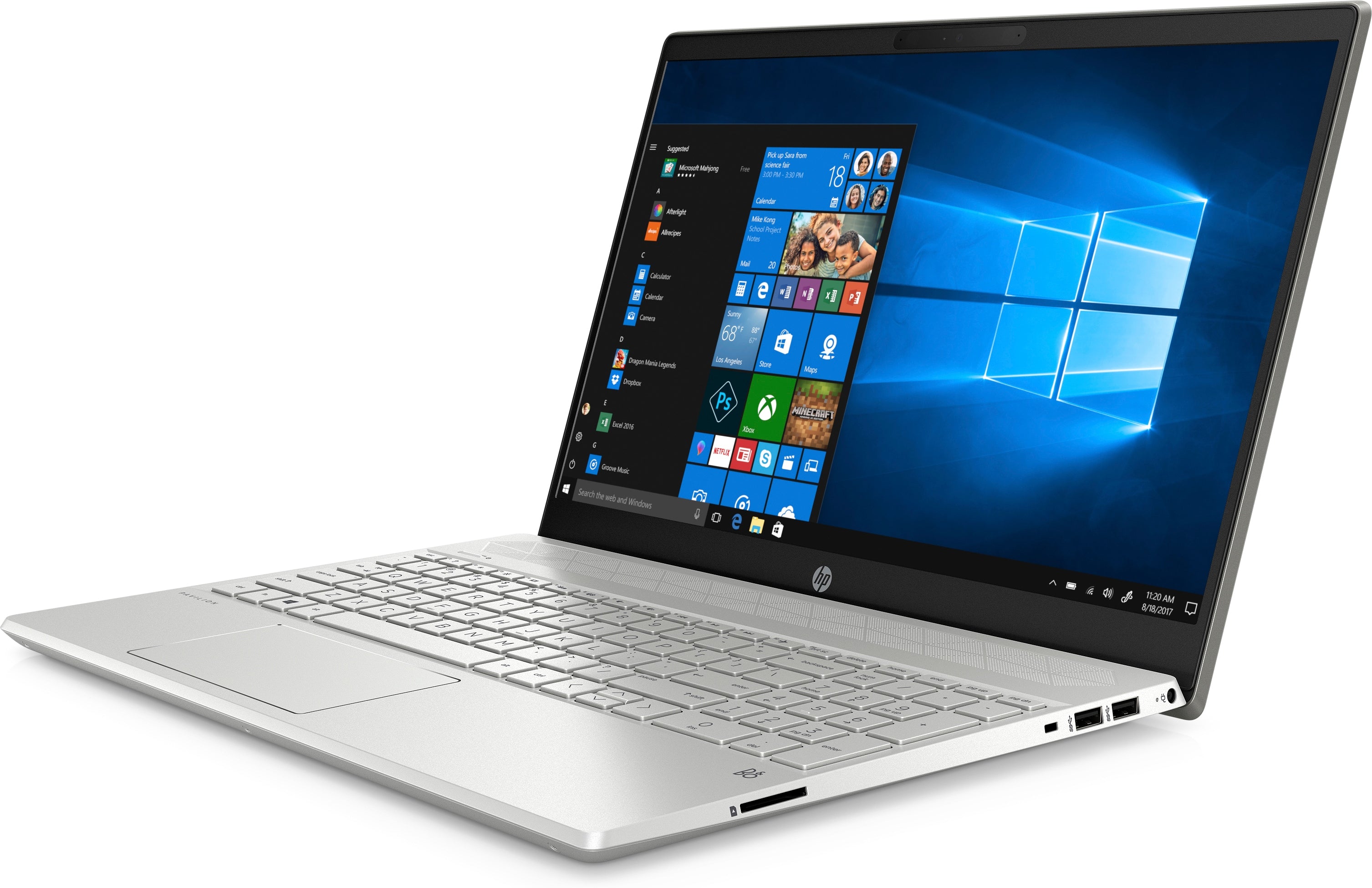 HP Pavilion 15-cs1053od 15.6" FHD (Non-Touch) Notebook, Intel Core i5-8265U, 1.60GHz, 8 GB RAM, 256GB SSD, Windows 10 Home 64-Bit - 6HF90UA#ABA (Certified Refurbished)