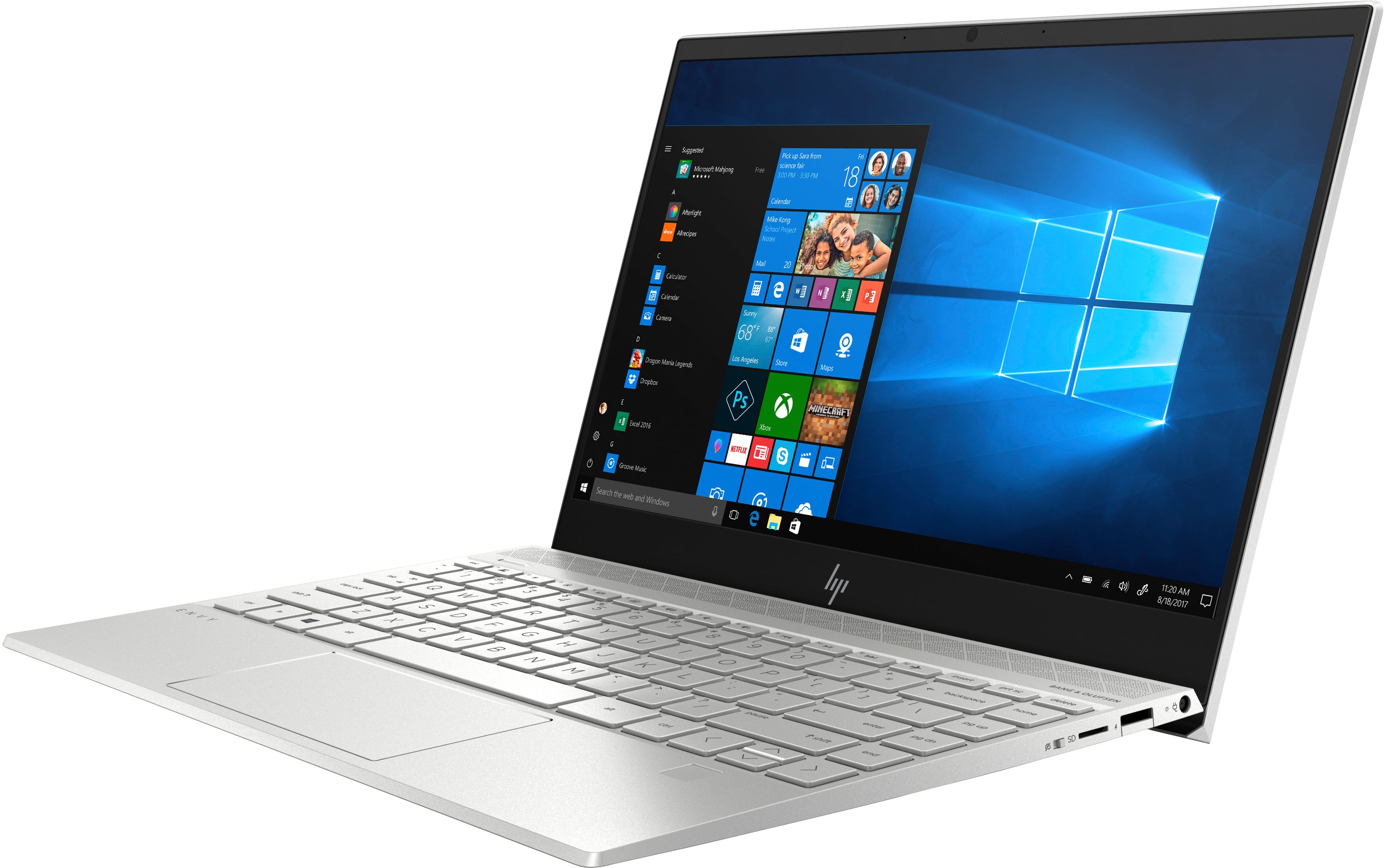 HP Envy 13-aq0050od 13.3" Full HD (Non-Touch) Laptop, Intel Core i5-8265U, 1.60GHz, 8GB RAM, 256GB SSD, Windows 10 Home 64-Bit - 6HR10UA#ABA (Certified Refurbished)