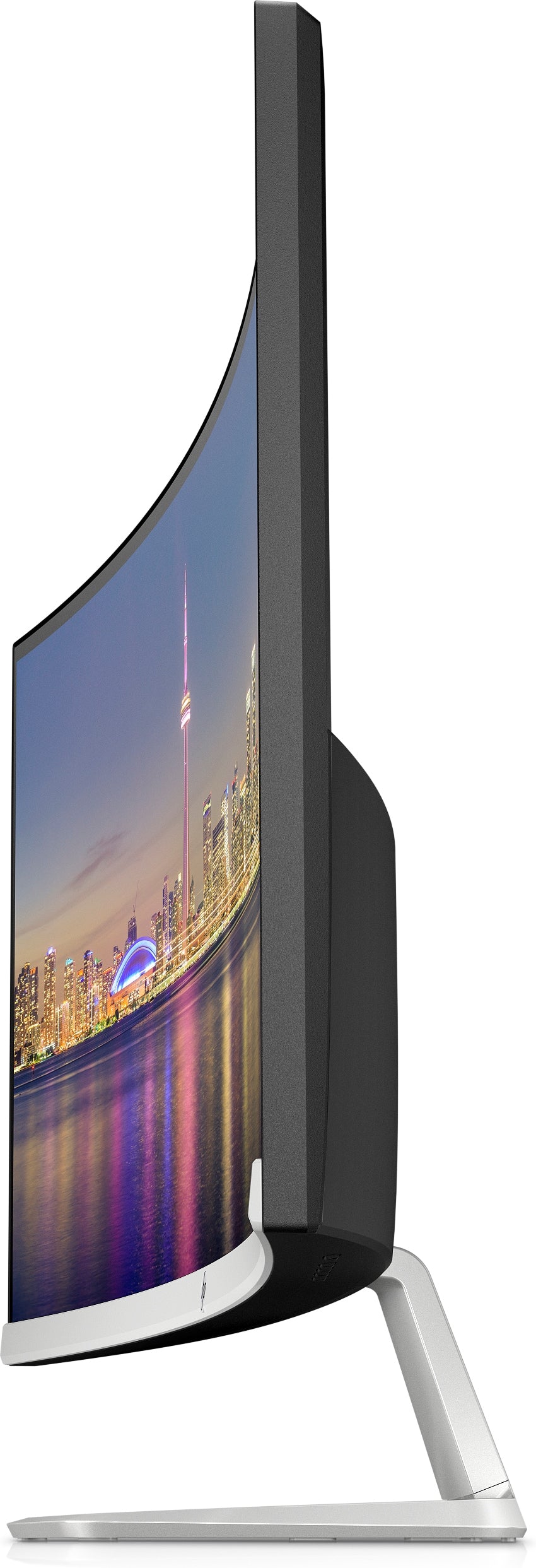 HP 34f 34" Ultra WQHD Curved LED LCD Monitor, 5 ms, 21:9, 10M:1-Contrast - 6JM50AA#ABA