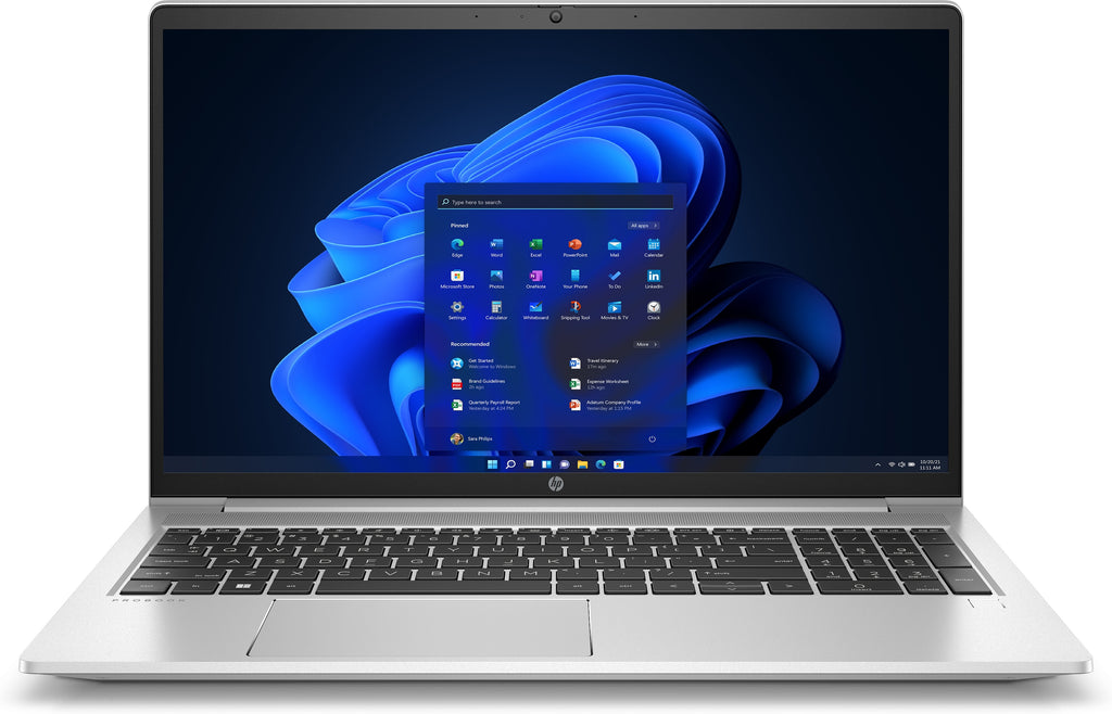 HP ProBook 455 G9 15.6" FHD Notebook, AMD R5-5625U, 2.30GHz, 8GB RAM, 256GB SSD, Win10P - 64T35UT#ABA