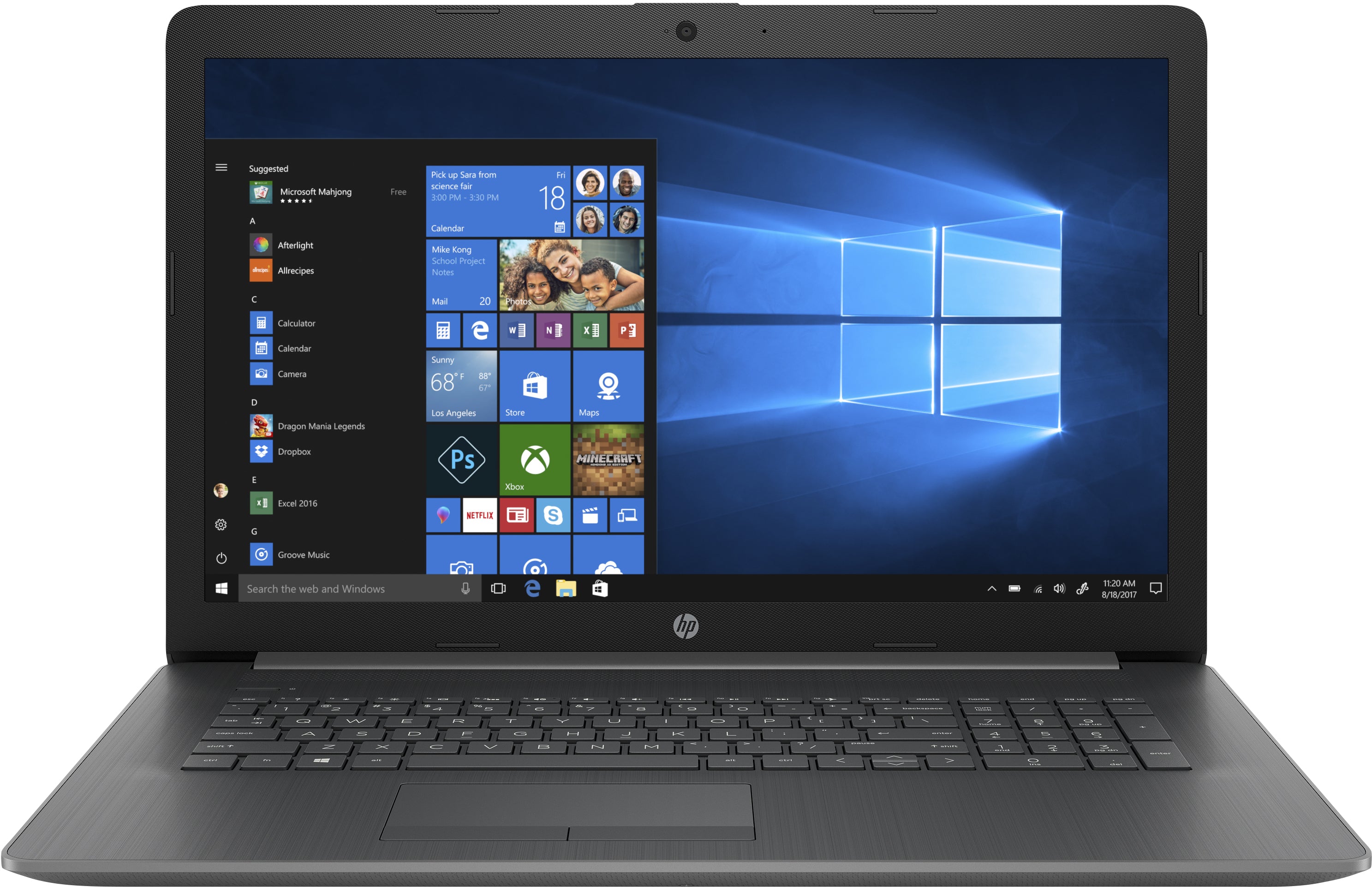 HP 17-by1022cl 17.3" HD+ Notebook, Intel i5-8265U, 1.60GHz, 8GB RAM, 16GB Optane, 1TB HDD, Win10H - 6MW68UA#ABA (Certified Refurbished)