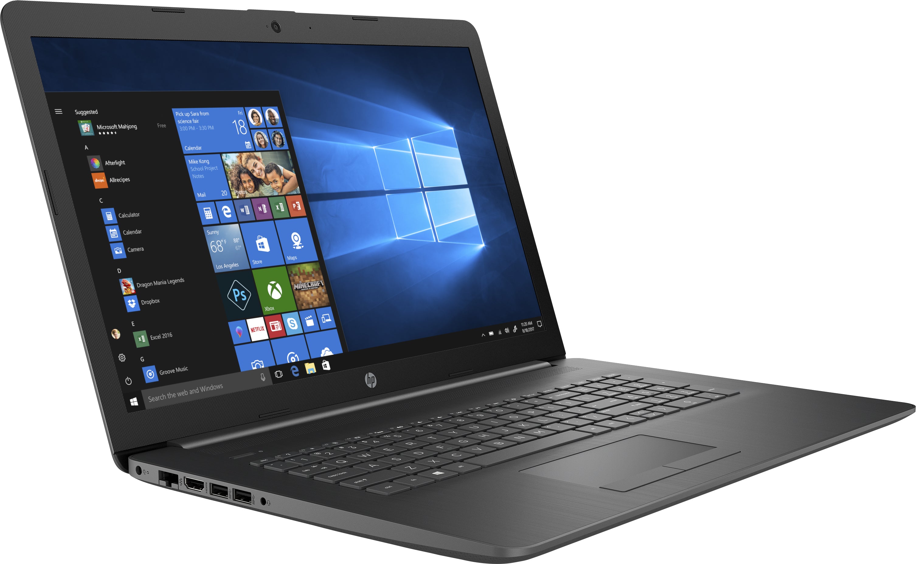 HP 17-by1022cl 17.3" HD+ Notebook, Intel i5-8265U, 1.60GHz, 8GB RAM, 16GB Optane, 1TB HDD, Win10H - 6MW68UA#ABA (Certified Refurbished)