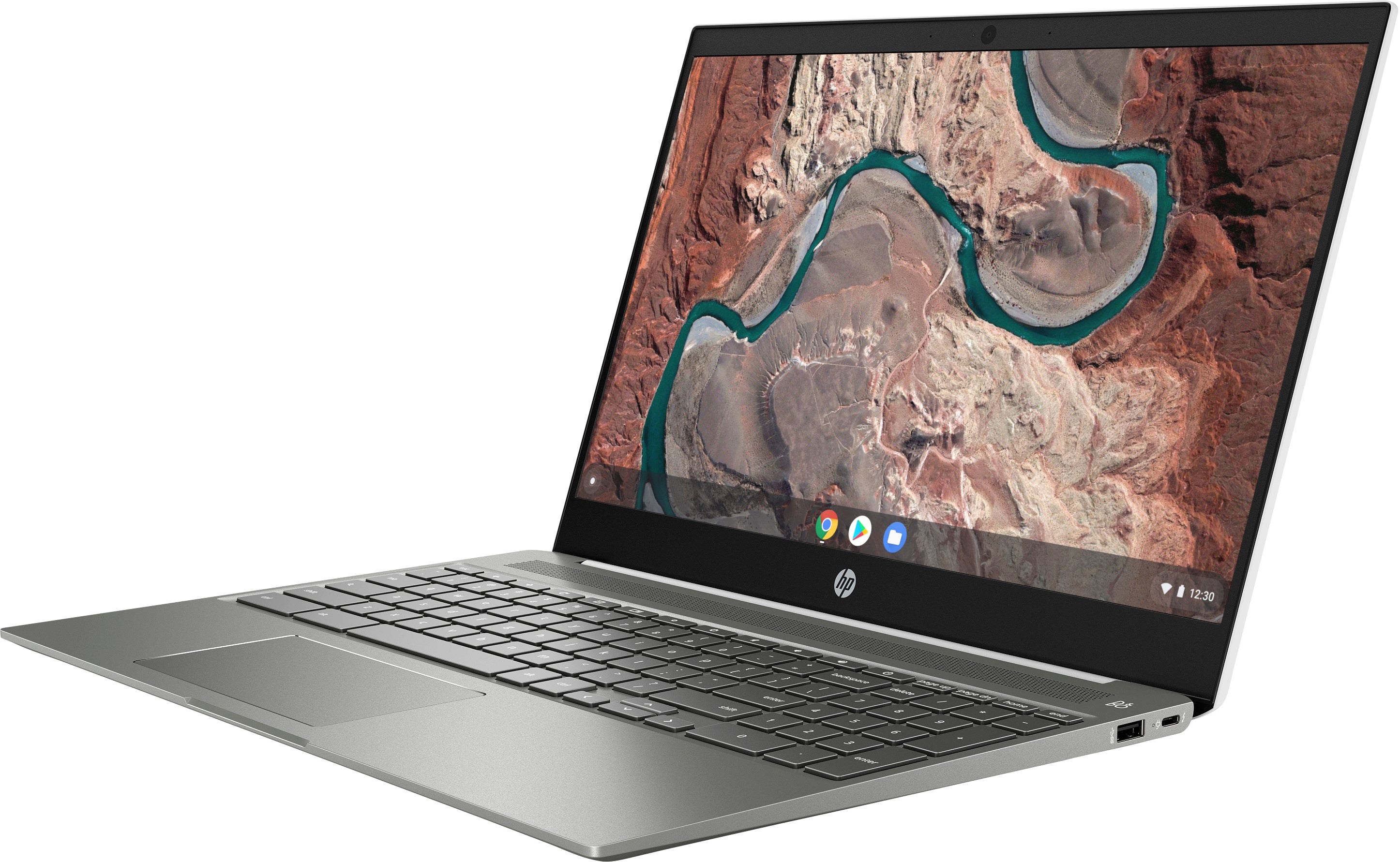 HP 15-de0021cl 15.6" Full HD (Touch) Chromebook, Intel Core i3-8130U, 2.20GHz, 4GB RAM, 128GB eMMC, Chrome OS - 6MX43UA#ABA (Certified Refurbished)