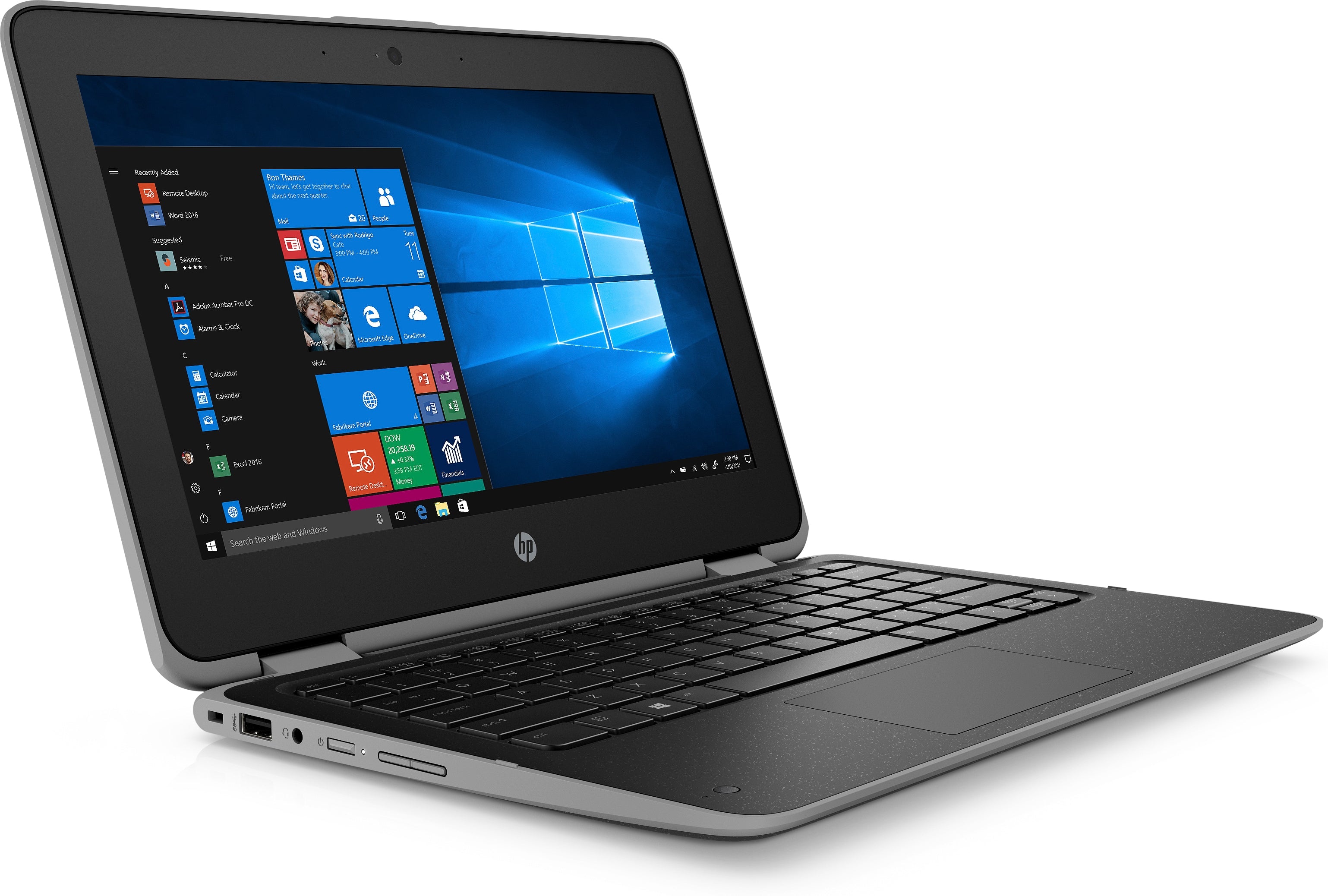 HP ProBook x360 11 G4 EE 11.6" HD Convertible Notebook, Intel m3-8100Y, 1.10GHz, 8GB RAM, 128GB SSD, Win10P - 8LL65U8#ABA