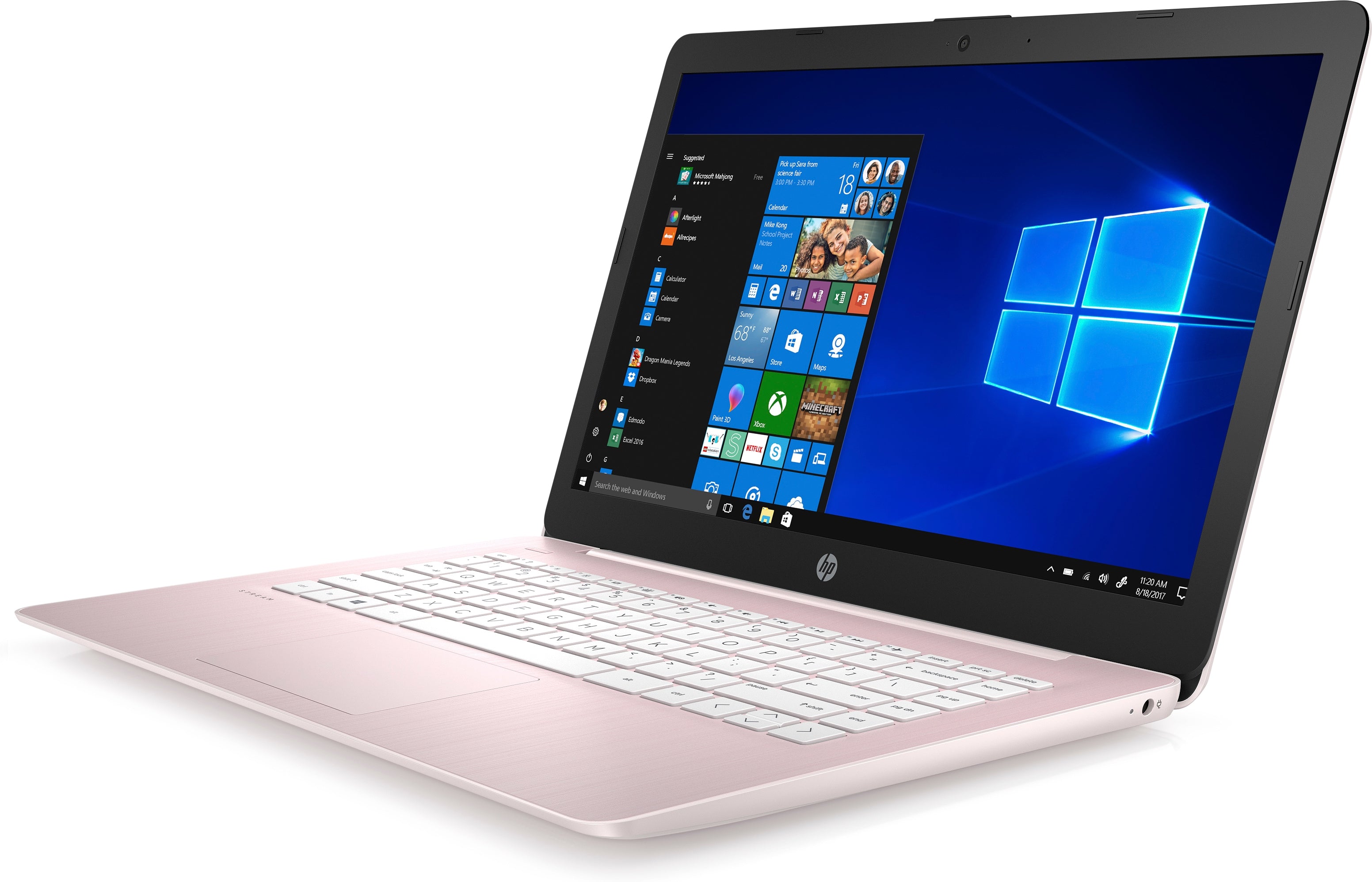 HP Stream 14-ds0040nr 14" HD (Non-Touch) Notebook, AMD A4-9120e, 1.50GHz, 4GB RAM, 32GB eMMC, Windows 10 Home in S mode - 6ZB77UA#ABA