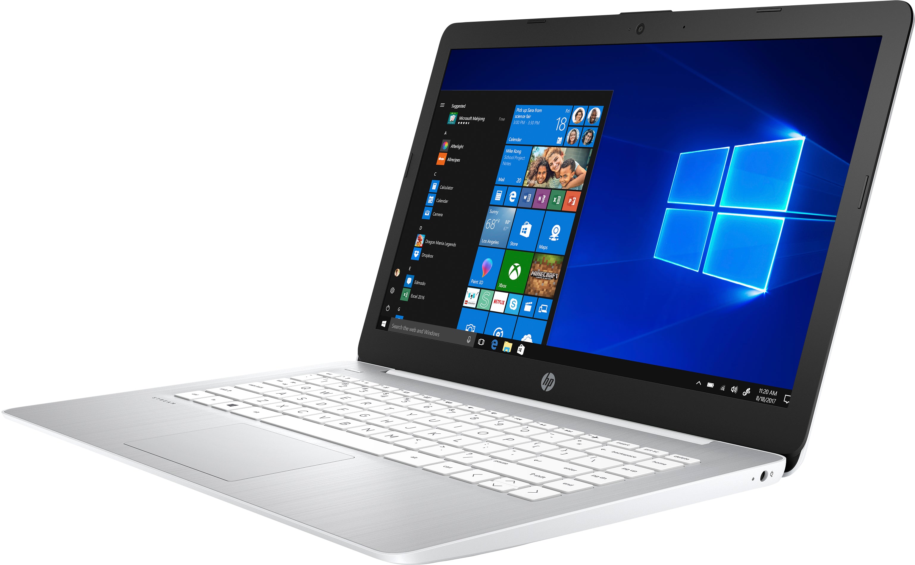 HP Stream 14-ds0110nr 14" HD (Touchscreen) Notebook, AMD A4-9120e, 1.50GHz, 4GB RAM, 64GB eMMC, Windows 10 Home in S mode - 6ZB89UA#ABA