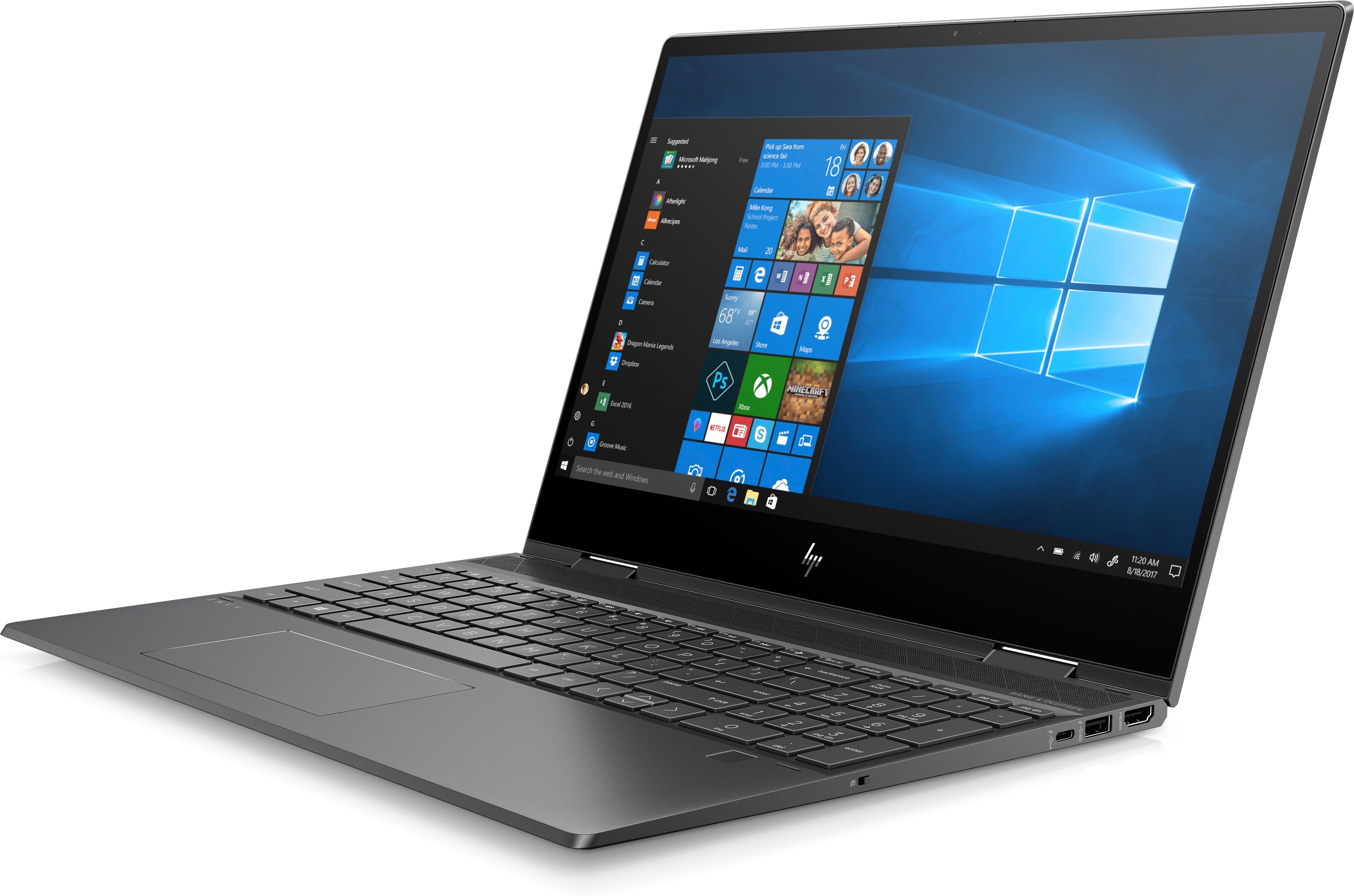 HP Envy x360 15-ds0013nr 15.6" FHD Touch Convertible Notebook, AMD Ryzen 7-3700U, 2.30GHz, 8GB RAM, 256GB SSD, Windows 10 Home 7AH62UA#ABA (Certified Refurbished)