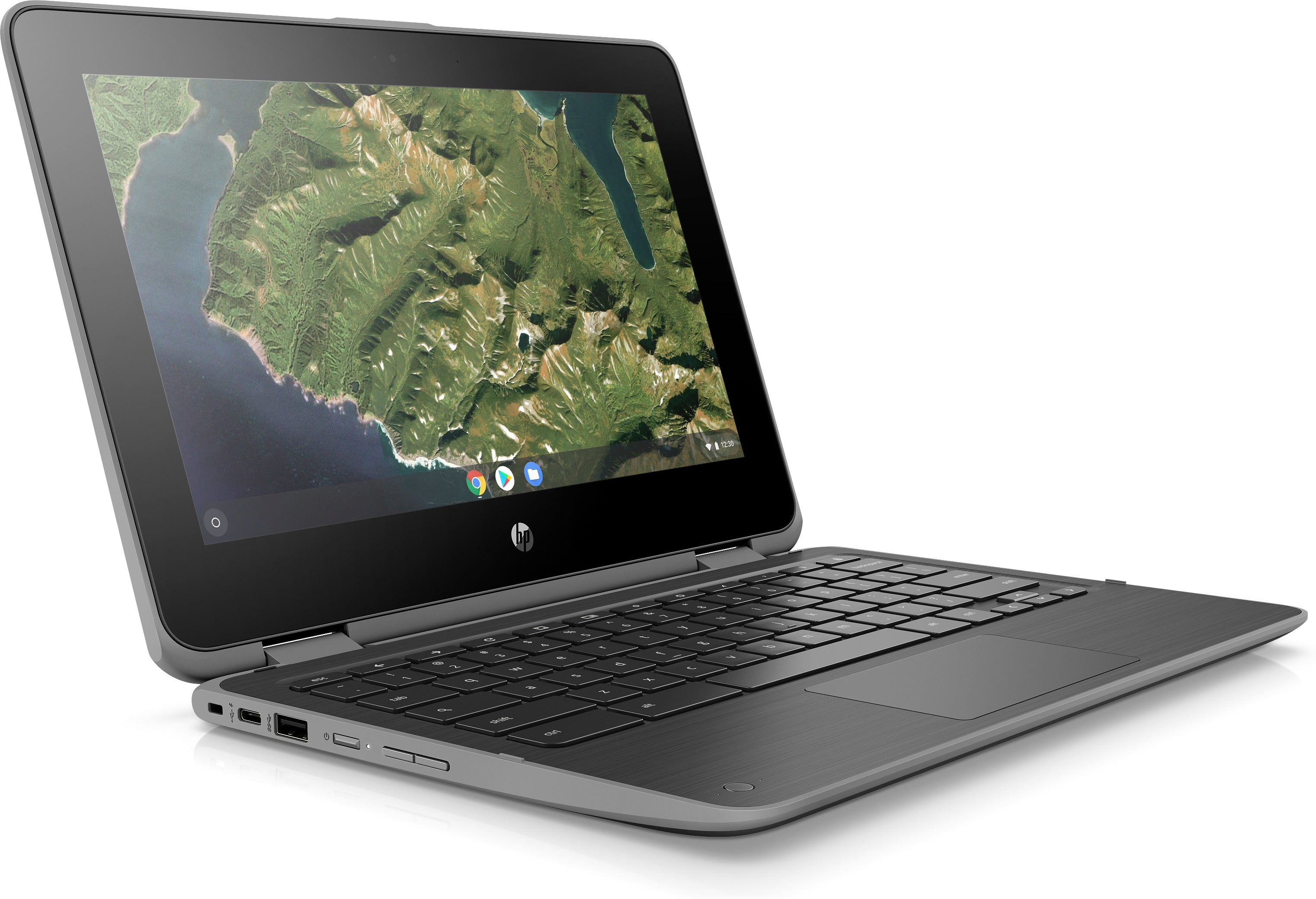 HP Chromebook x360 11 G2 EE 11.6" HD (Touchscreen) Convertible Notebook, Intel Celeron N4000, 1.10GHz, 4GB RAM, 32GB eMMC, Chrome OS - 7FT38UT#ABA
