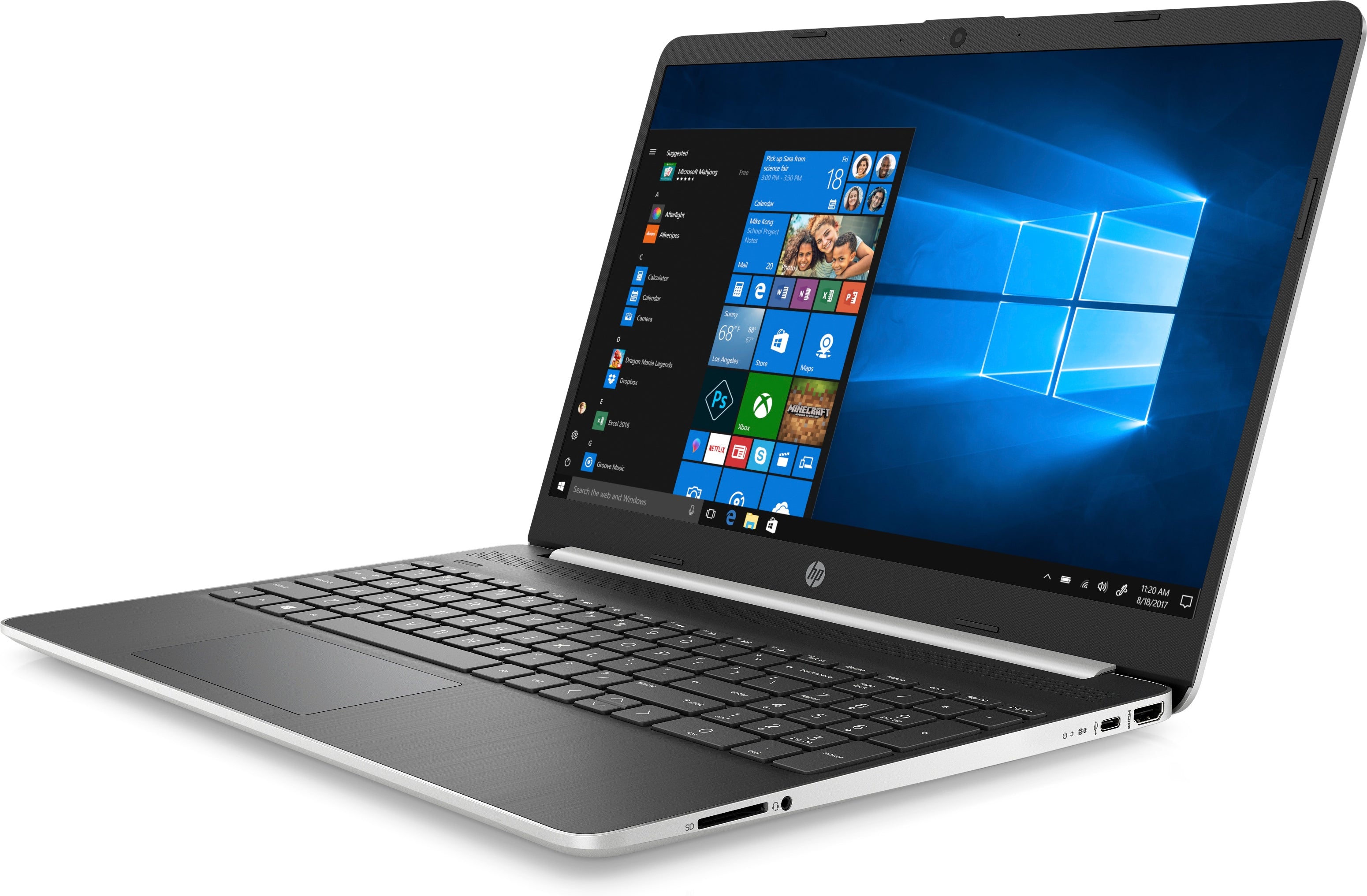 HP 15-dy0013dx 15.6" HD (Touch) Notebook, Intel i5-8265U, 1.60GHz, 12GB RAM, 16GB Optane Memory + 256GB SSD, Windows 10 Home In S Mode - 7FU54UA#ABA (Certified Refurbished)
