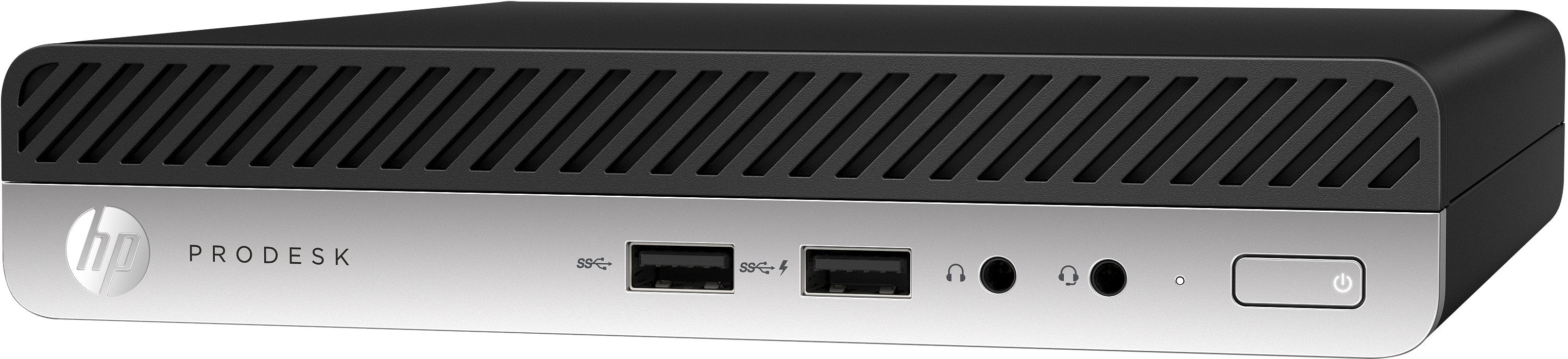 HP ProDesk 400-G5 Mini Desktop, Intel i5-9500T, 2.20GHz, 8GB RAM, 128GB SSD, Win10P - 8PZ56US#ABA