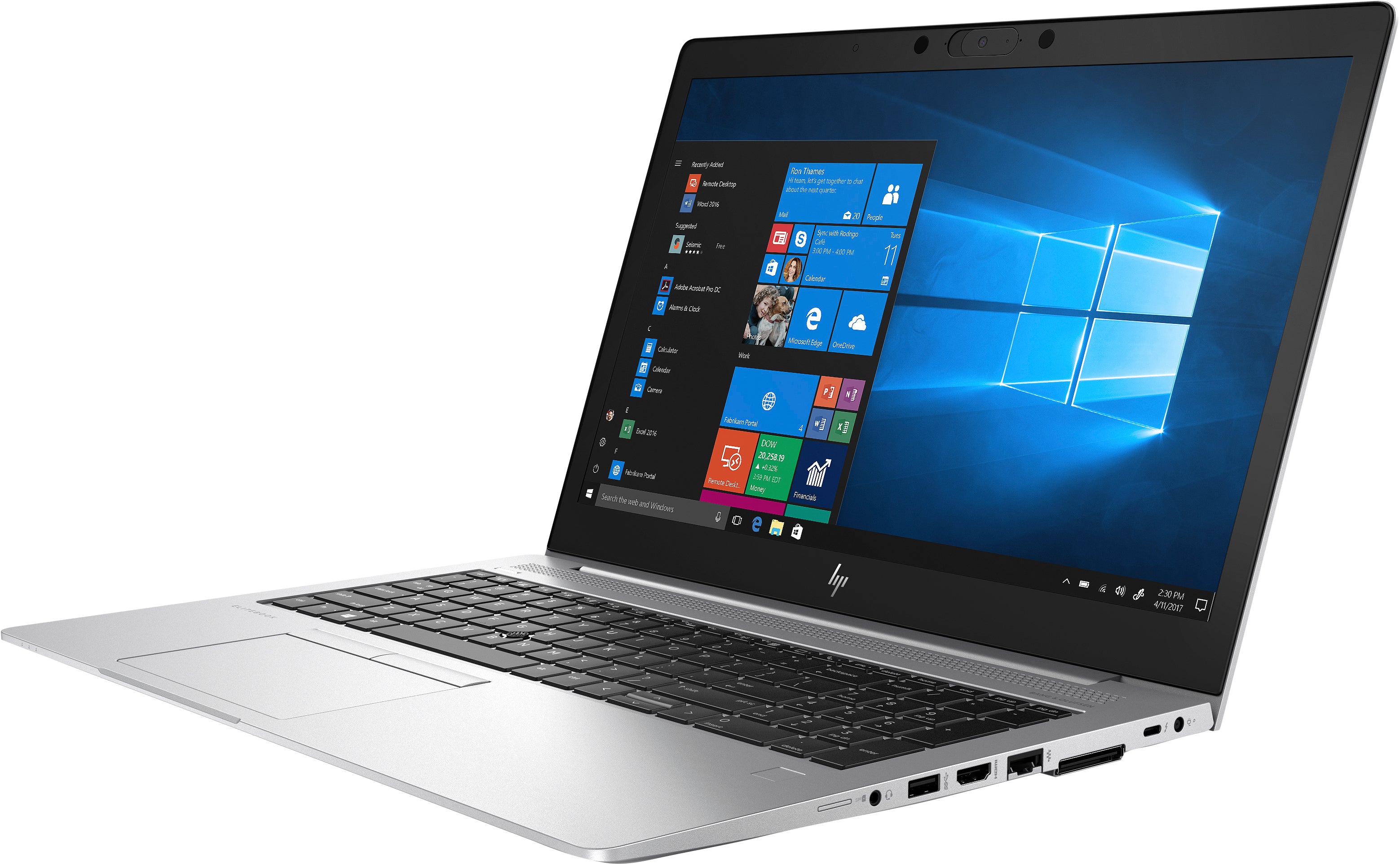HP EliteBook 850 G6 15.6" Full HD (Touchscreen) Notebook PC, Intel Core i5-8365U, 1.60GHz, 8GB RAM, 32GB Optane Memory+ 256GB SSD, Windows 10 Pro 64-Bit - 7KK01UT#ABA