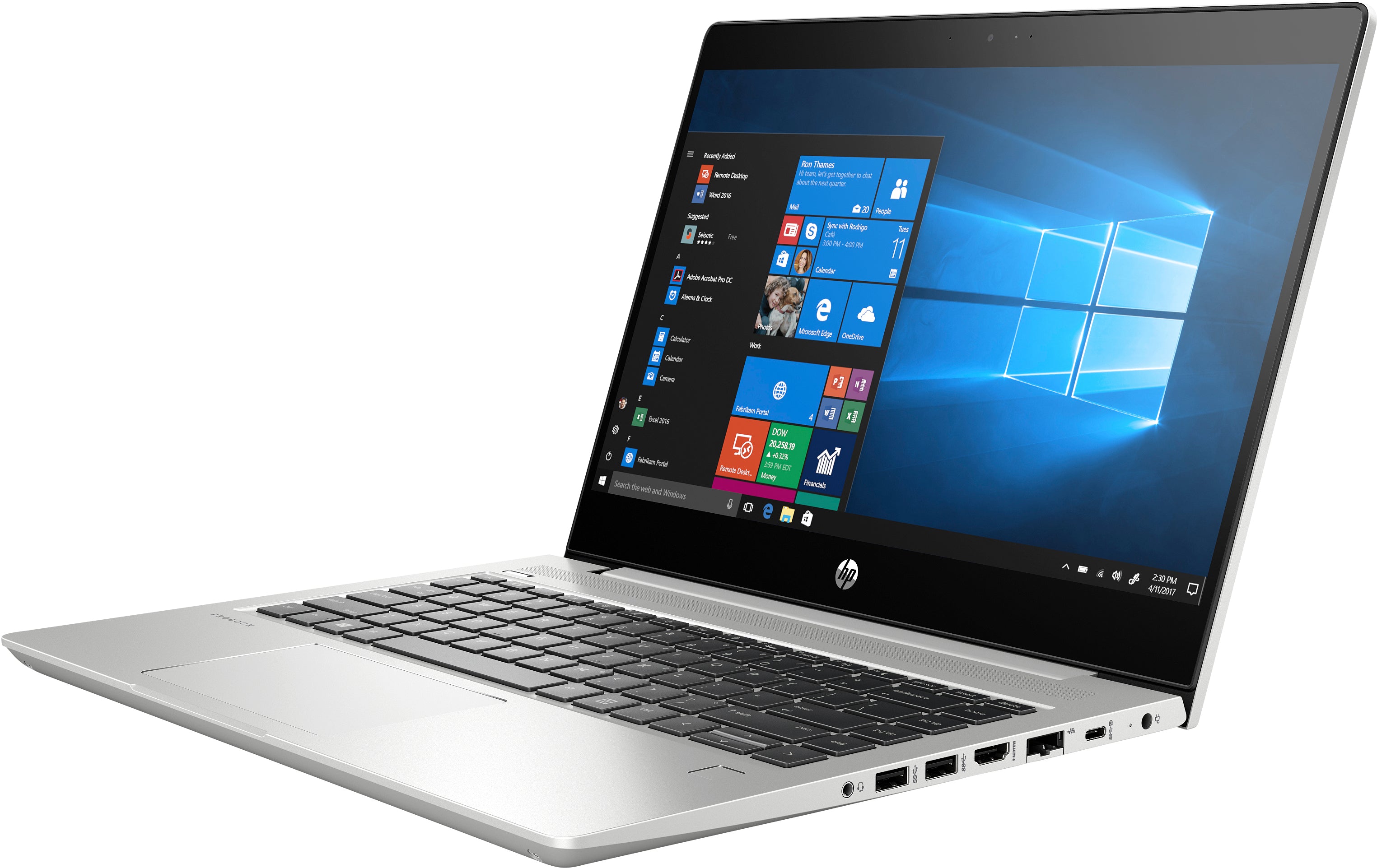 HP ProBook 445R-G6 14" FHD (Non-Touch) Notebook PC, AMD Ryzen 5-3500U, 2.10GHz, 16GB RAM, 256GB SSD, Windows 10 Pro 64-Bit - 7KK34UT#ABA