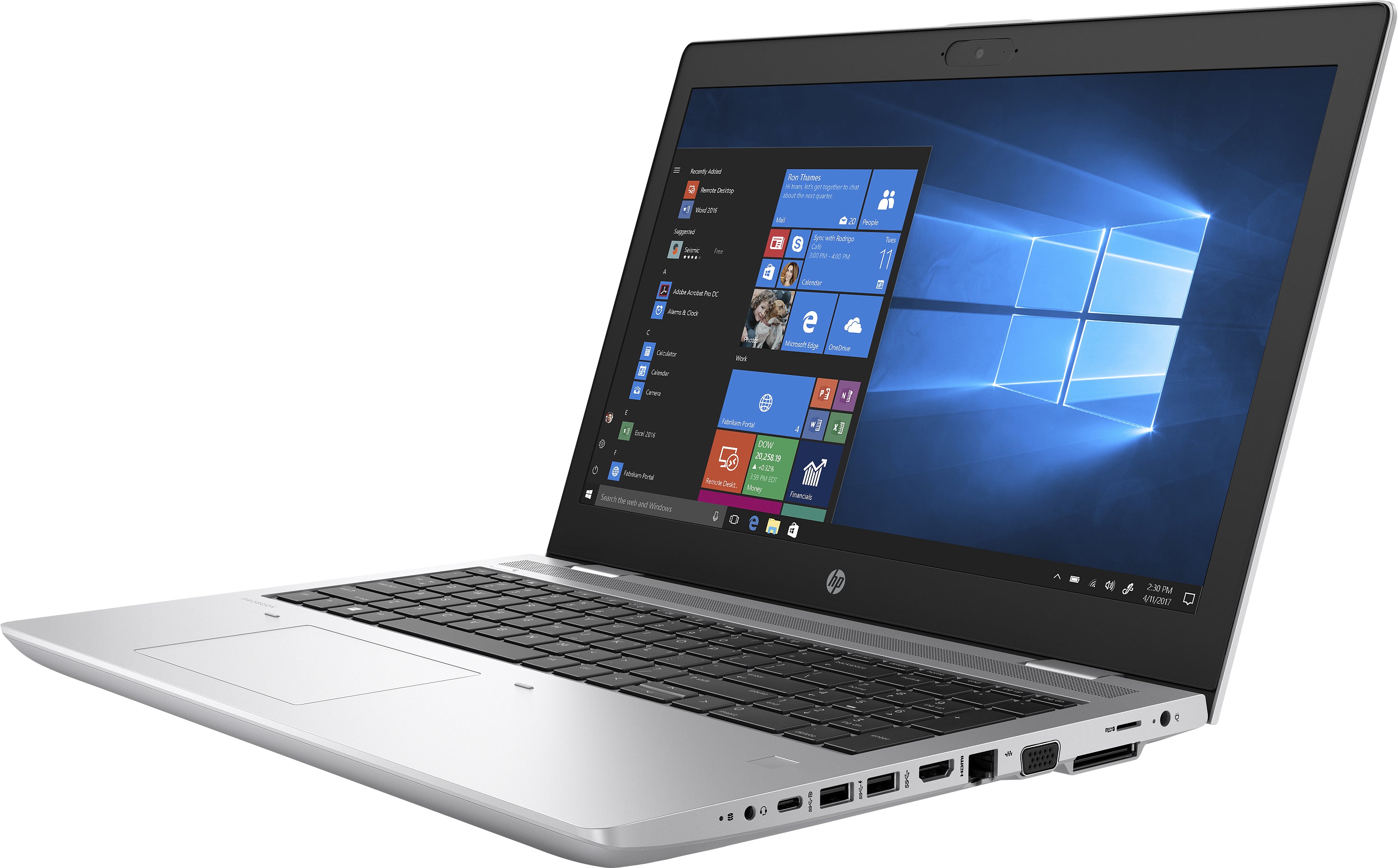 HP ProBook 650 G5 15.6" FHD (Touch) Notebook, Intel i5-8265U, 1.60GHz, 16GB RAM, 256GB SSD, Win10P - 7LH65UT#ABA