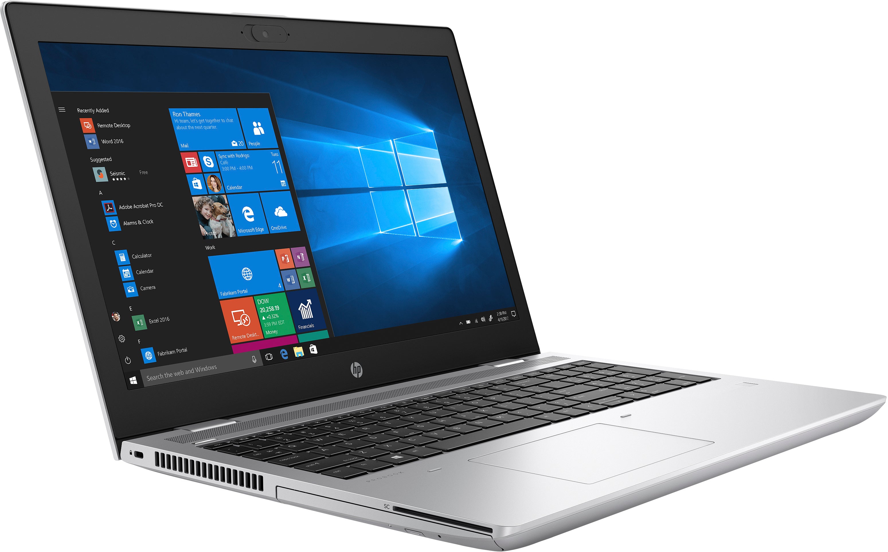 HP ProBook 650 G5 15.6" FHD (Non-Touch) Notebook PC, Intel Core i5-8365U, 1.60GHz, 16GB RAM, 256GB SSD, Windows 10 Pro 64-Bit - 7LH81UT#ABA