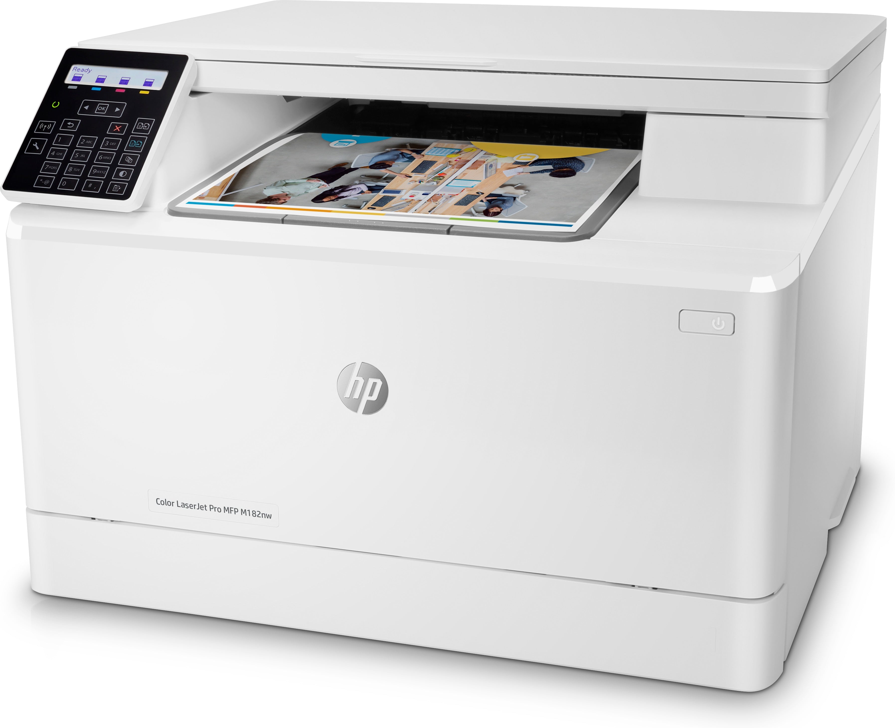 HP Color LaserJet Pro M182nw Multifunction Printer, 17/17 ppm, 256MB, Print/Copy/Scan - 7KW55A#BGJ (Certified Refurbished)