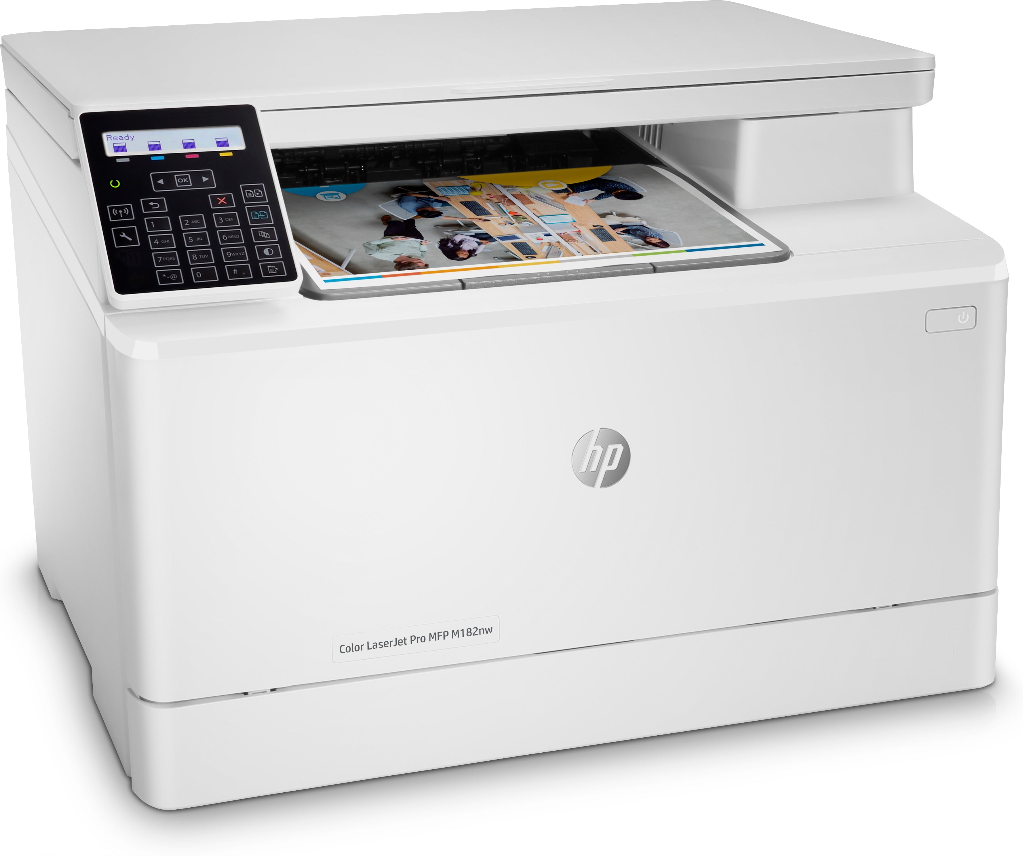 HP Color LaserJet Pro M182nw Multifunction Printer, 17/17 ppm, 256MB, Print/Copy/Scan - 7KW55A#BGJ (Certified Refurbished)